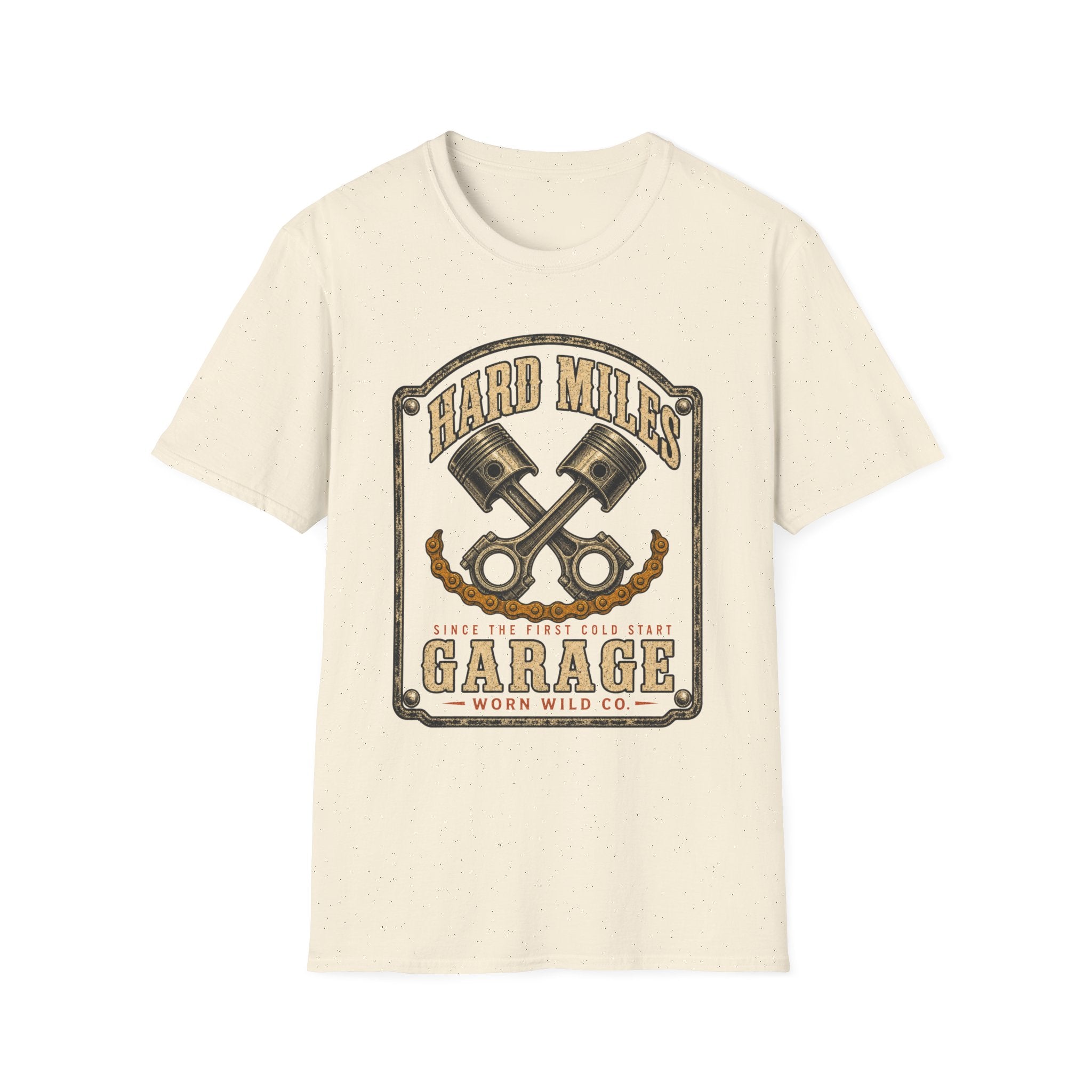 Hard Miles Garage - Motorcycles Graphic T-Shirt