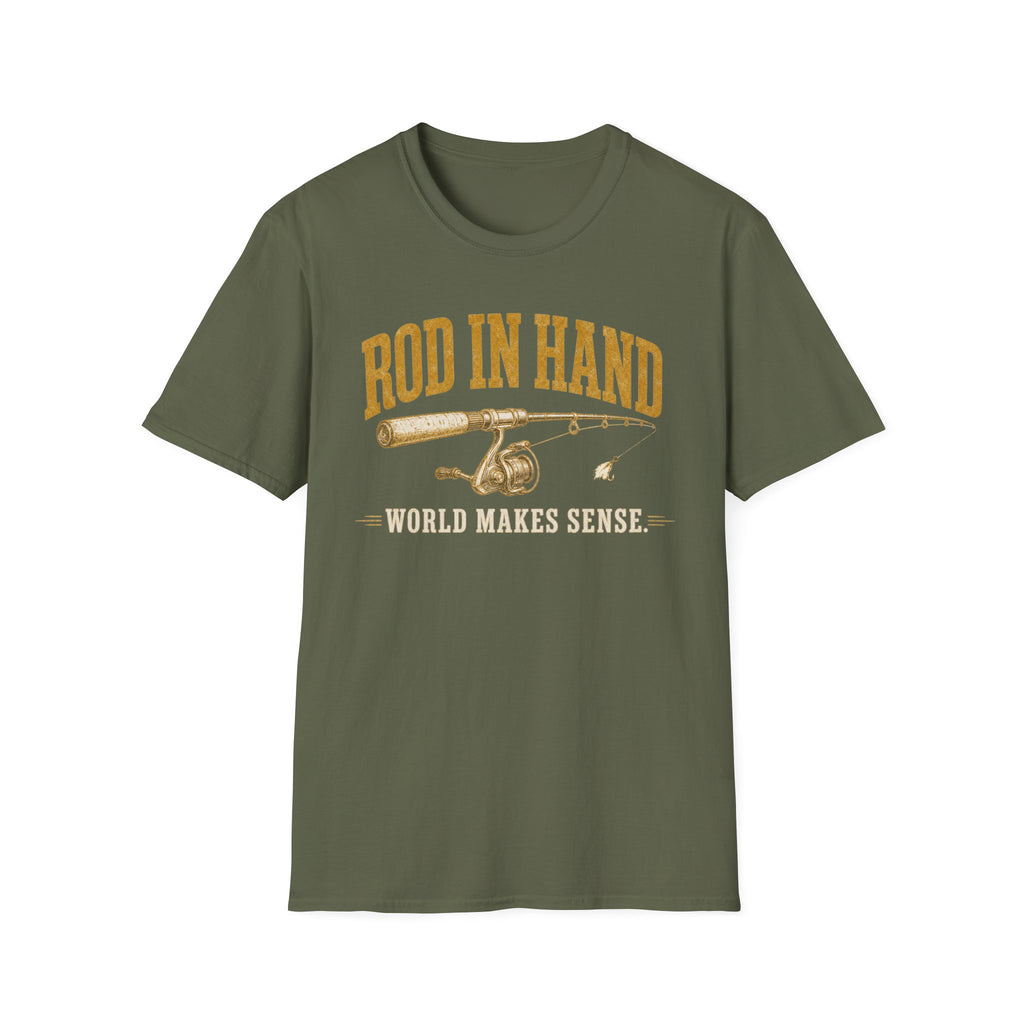 Rod in Hand - Fishing Graphic T-Shirt