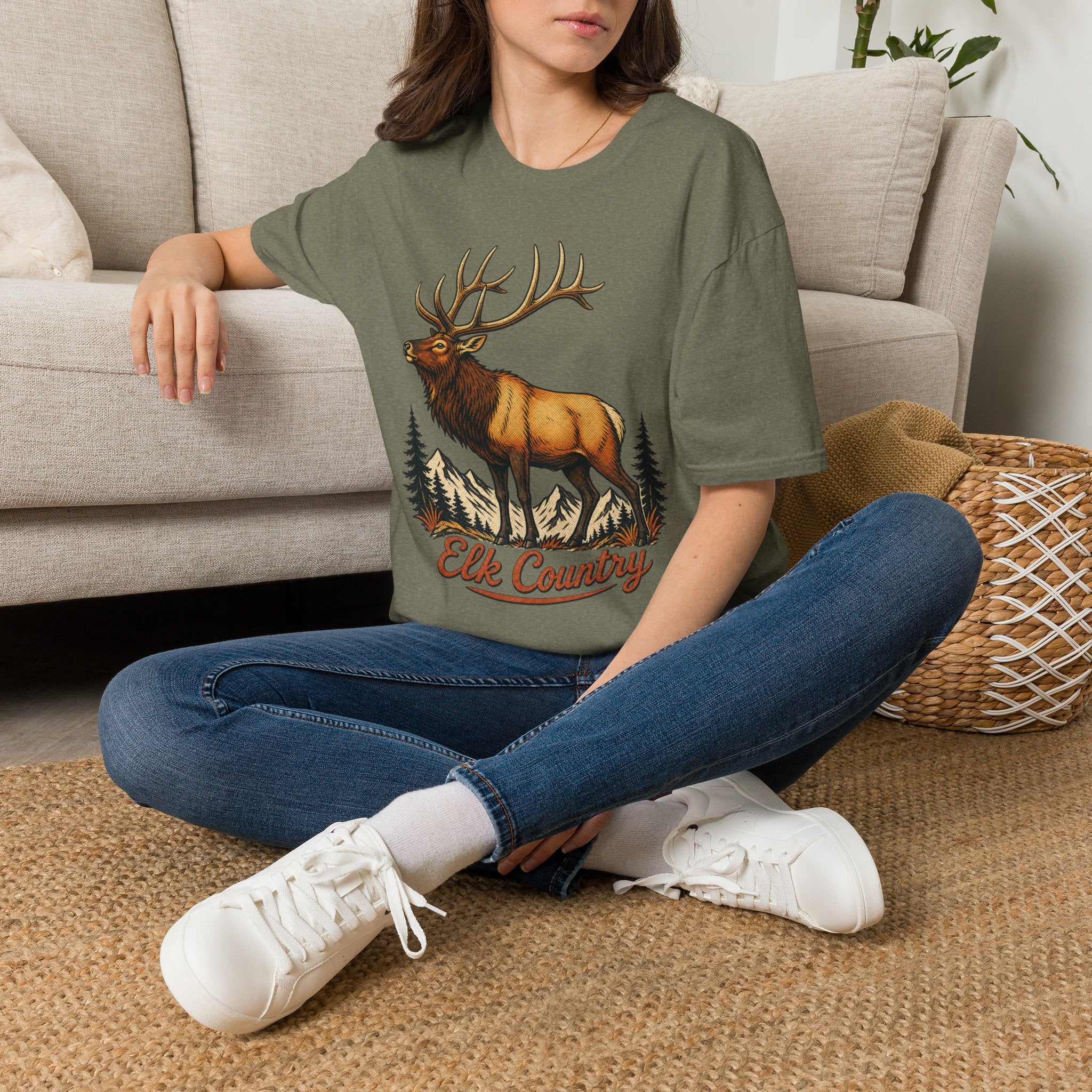 Elk Country - Camping Graphic T-Shirt