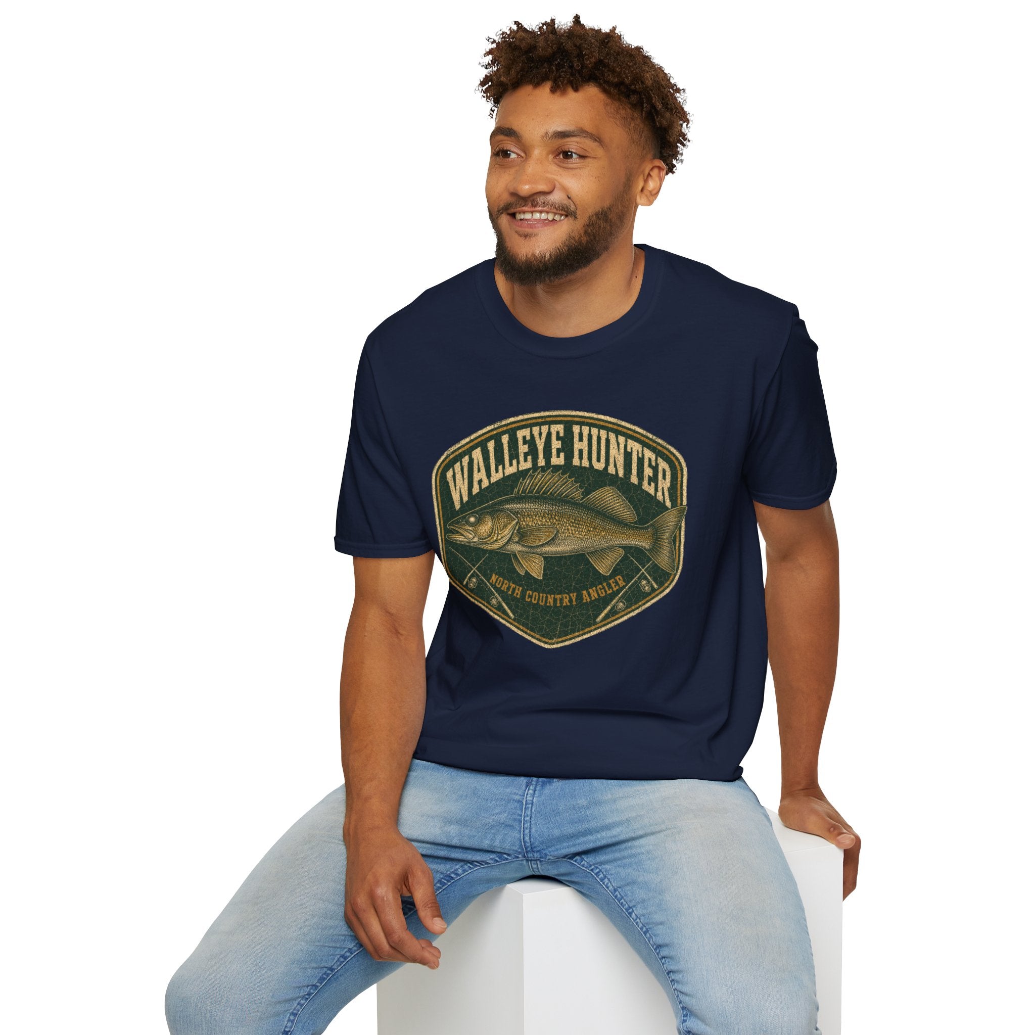Walleye Hunter - Fishing Graphic T-Shirt