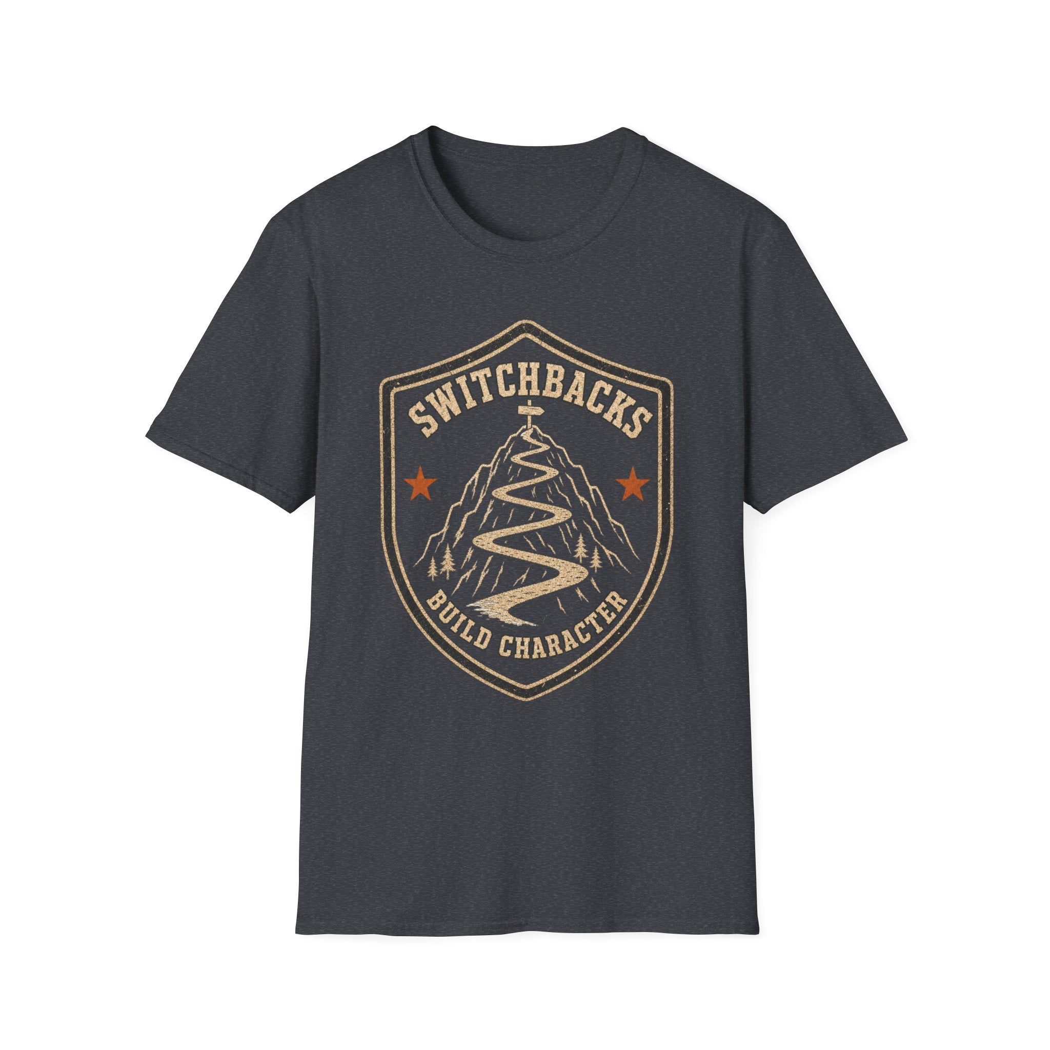 Switchbacks Build Character - Hiking Graphic T-Shirt