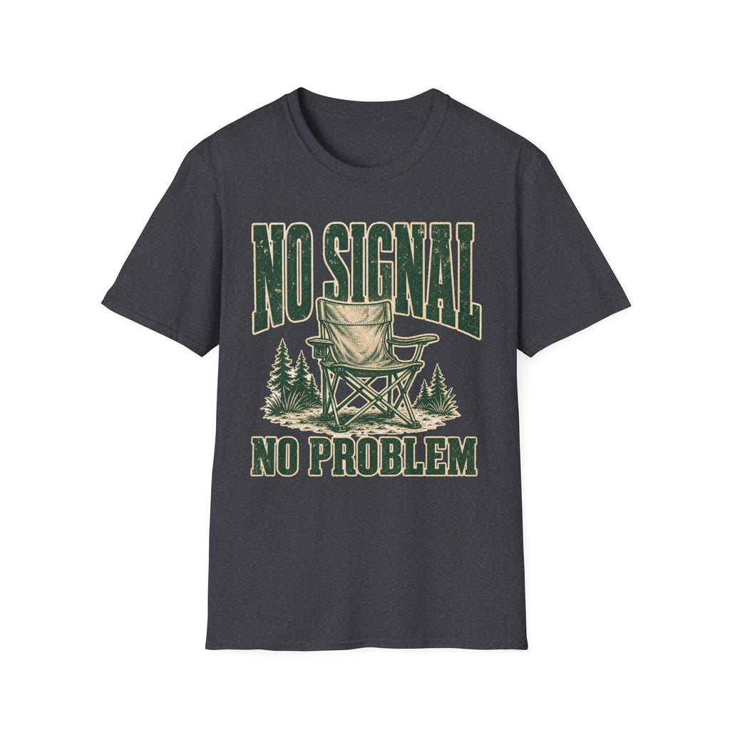 No Signal No Problem - Camping Graphic T-Shirt