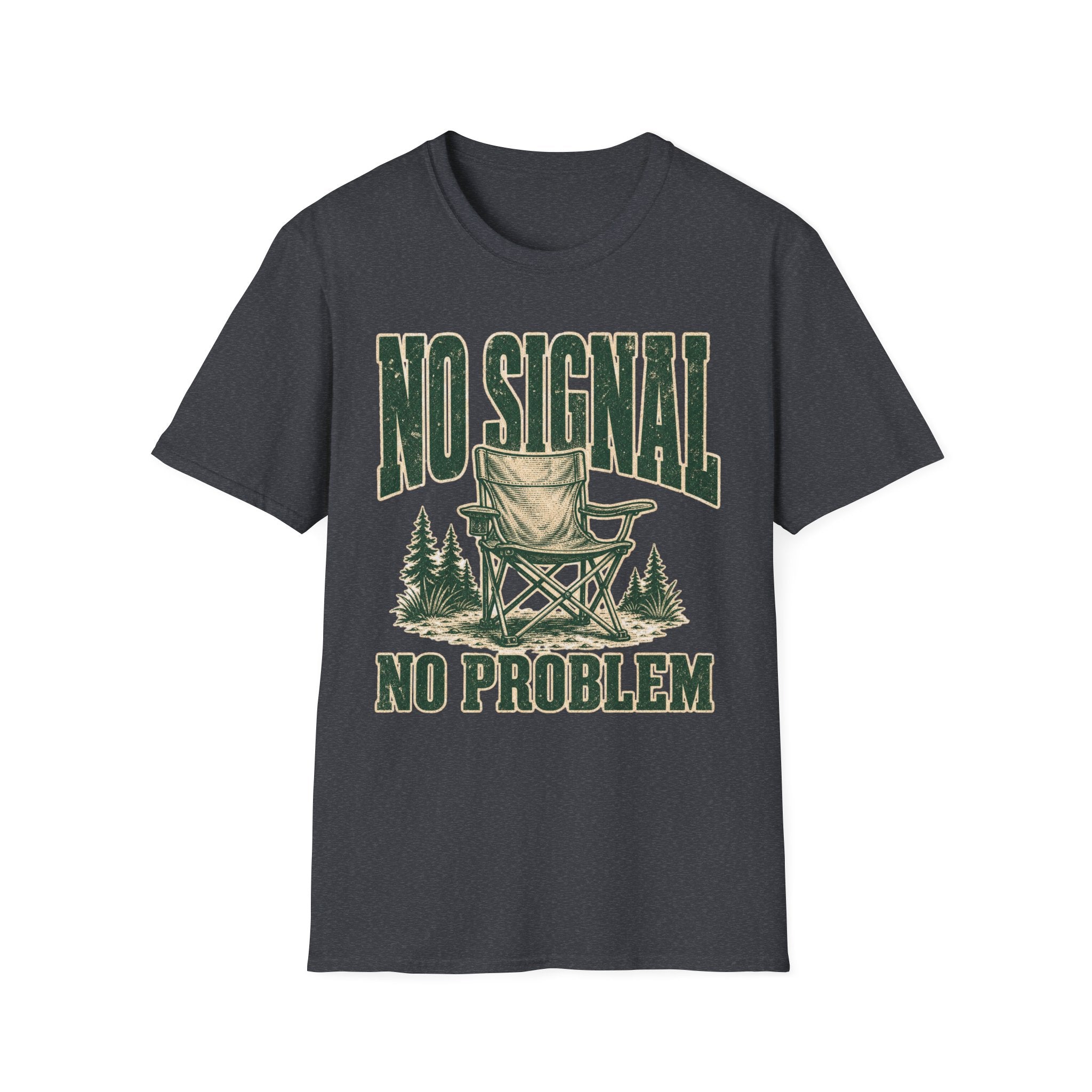 No Signal No Problem - Camping Graphic T-Shirt