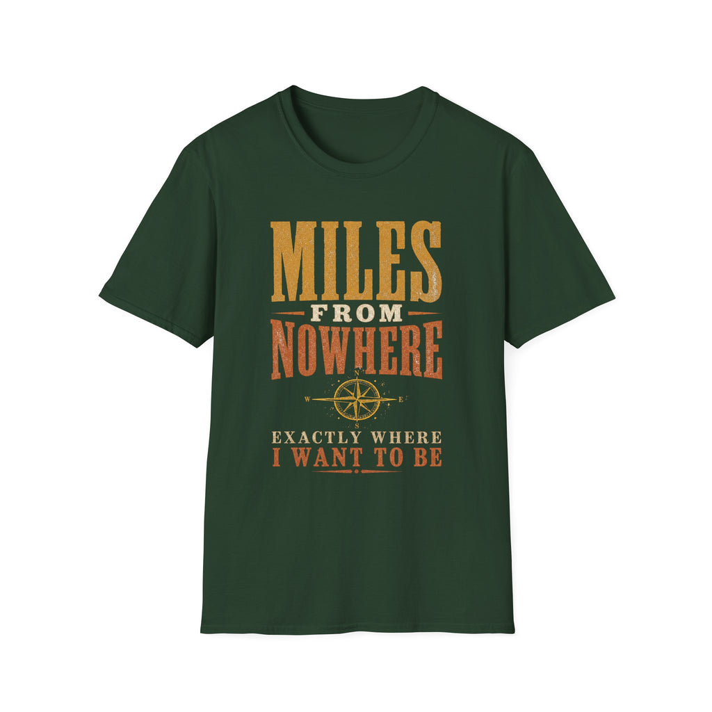 Miles from Nowhere - Camping Graphic T-Shirt