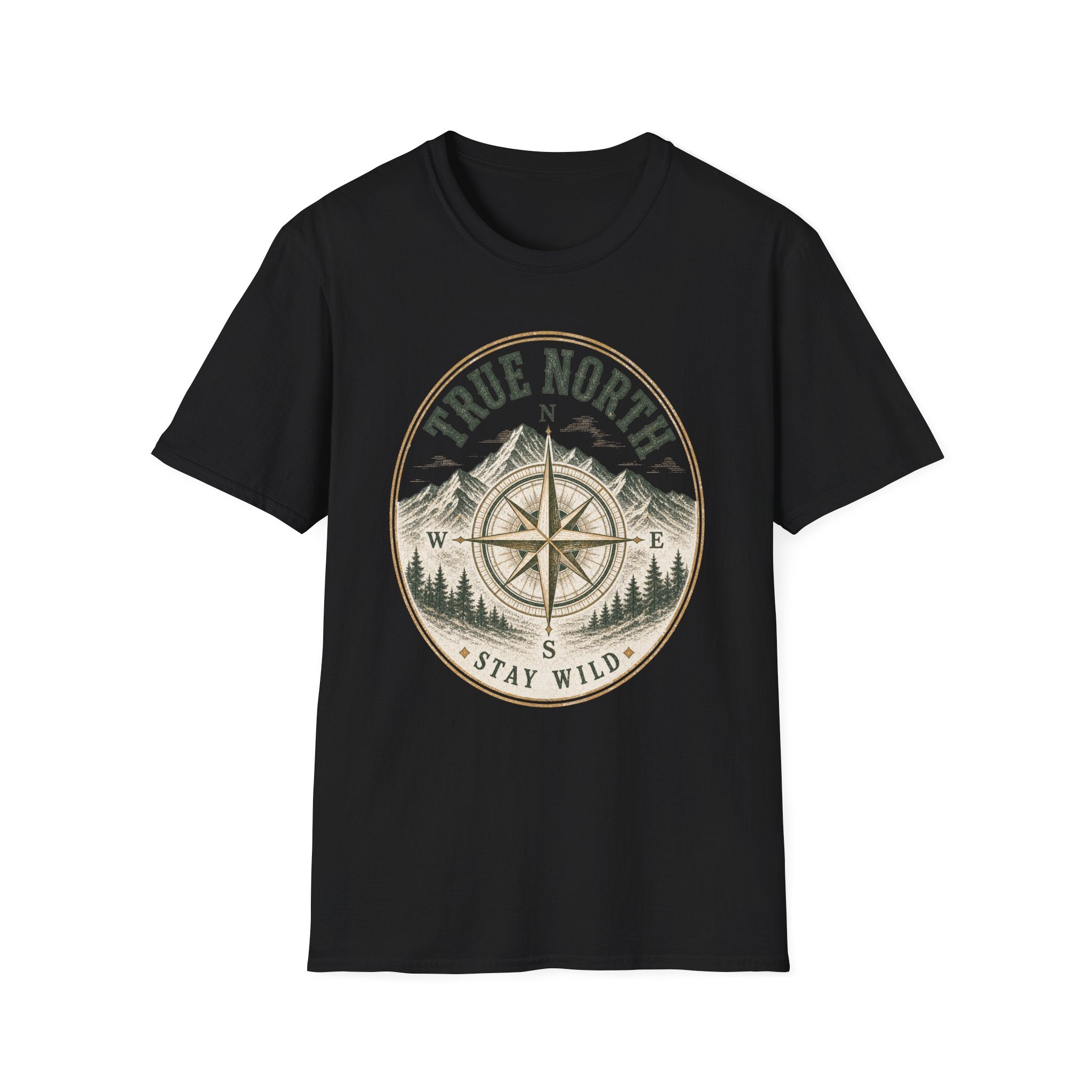 True North / Stay Wild - Camping Graphic T-Shirt