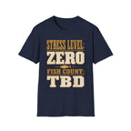 Stress Level - Fishing Graphic T-Shirt