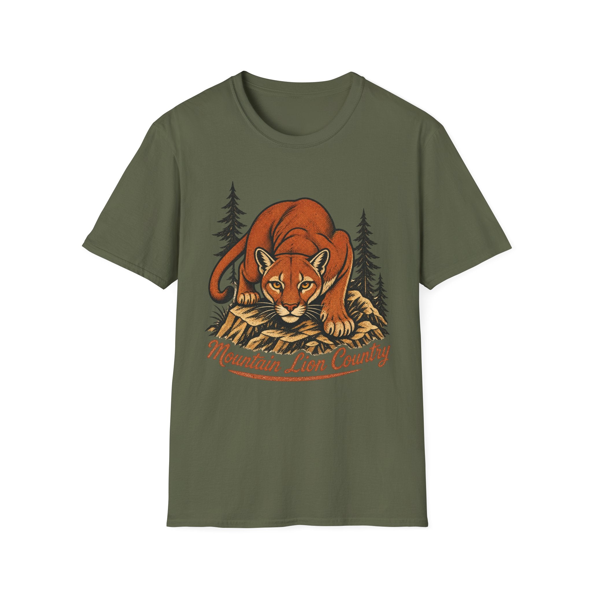 Mountain Lion Country - Camping Graphic T-Shirt