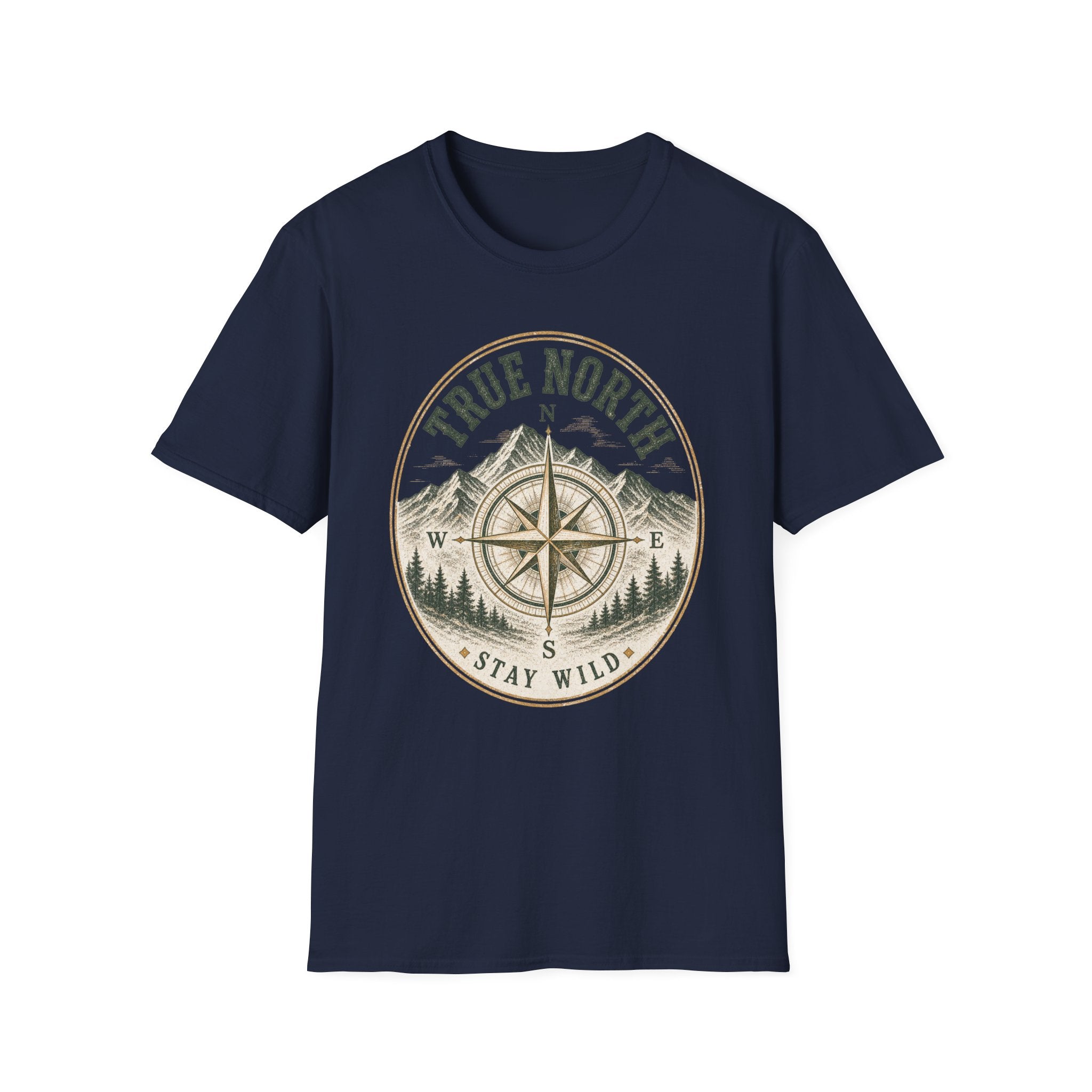 True North / Stay Wild - Camping Graphic T-Shirt