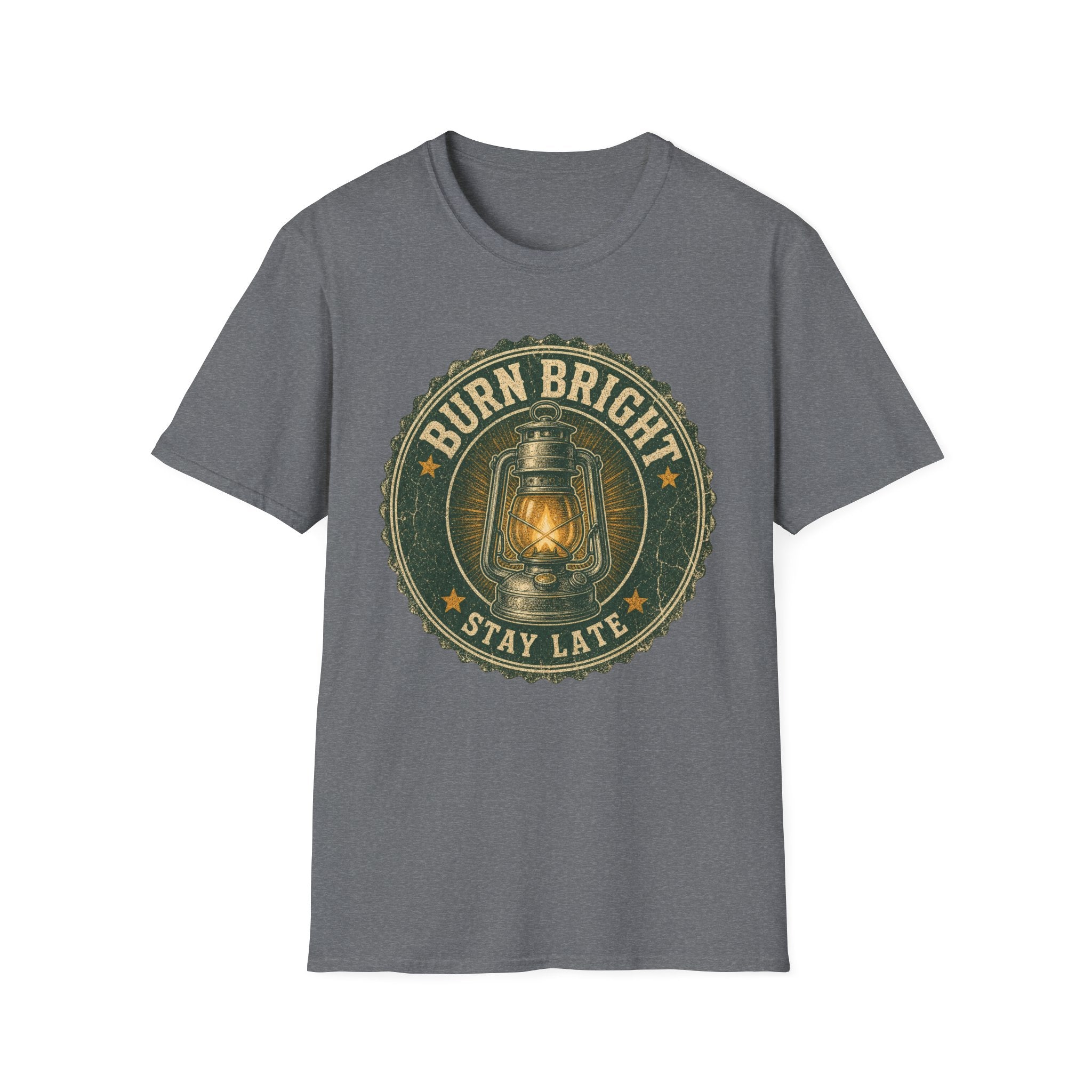 Burn Bright / Stay Late - Camping Graphic T-Shirt