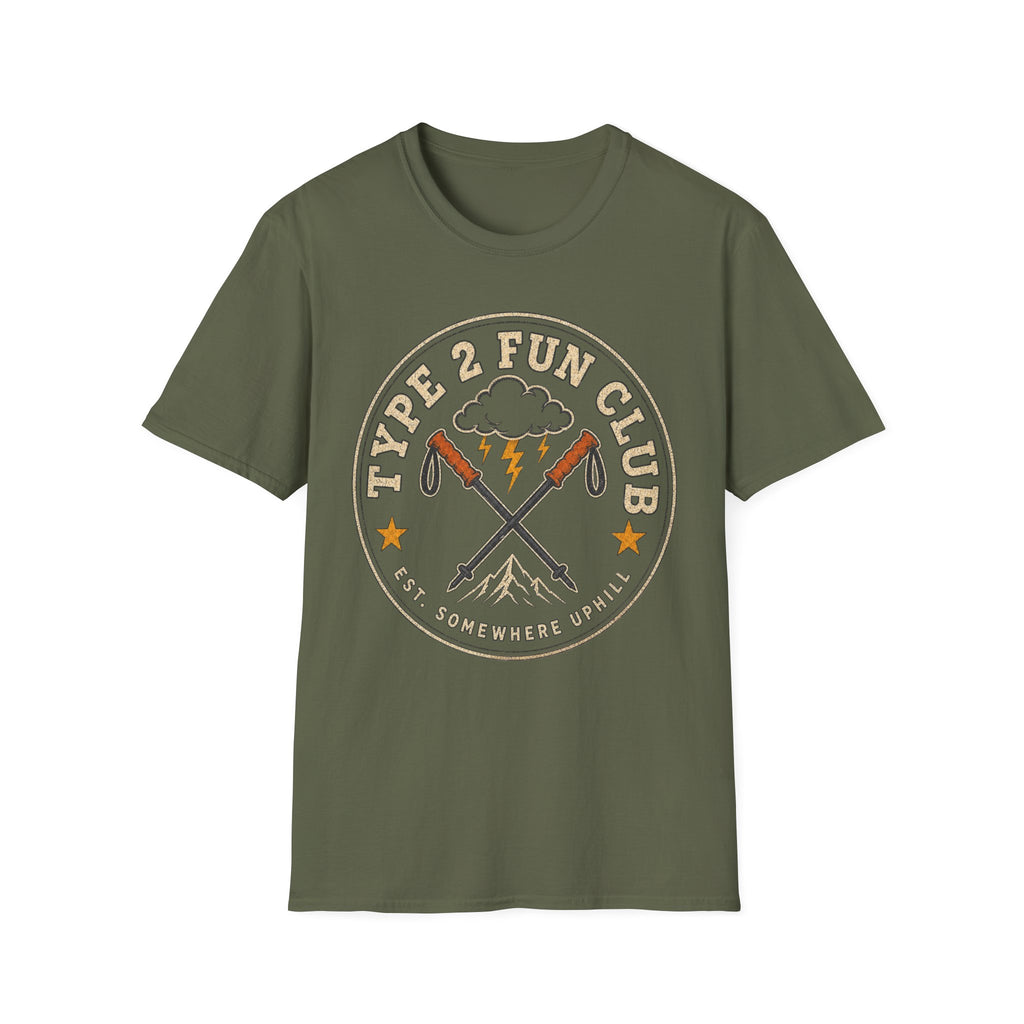 Type 2 Fun Club - Hiking Graphic T-Shirt