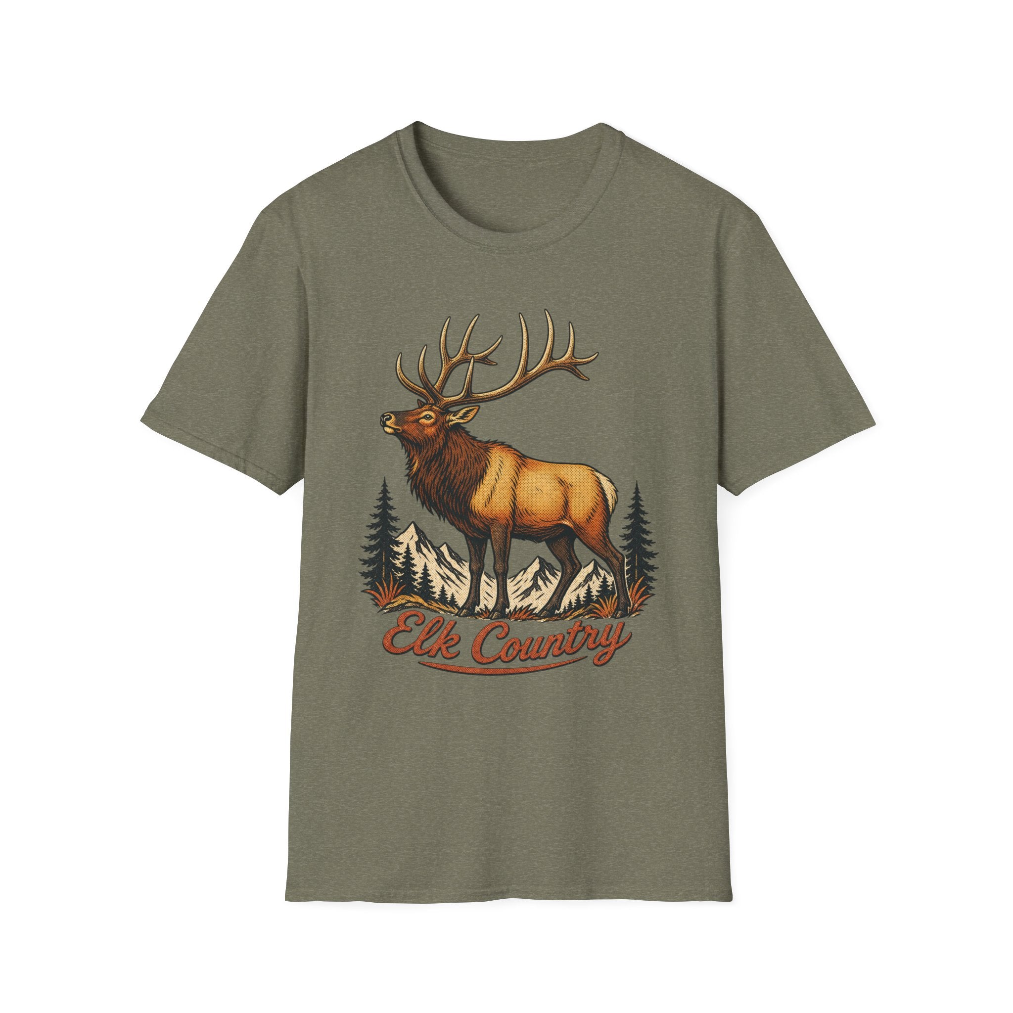 Elk Country - Camping Graphic T-Shirt