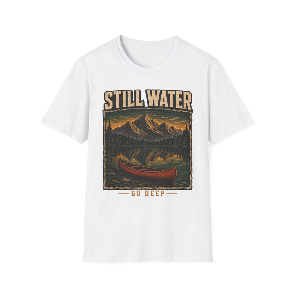 Still Water / Go Deep - Camping Graphic T-Shirt