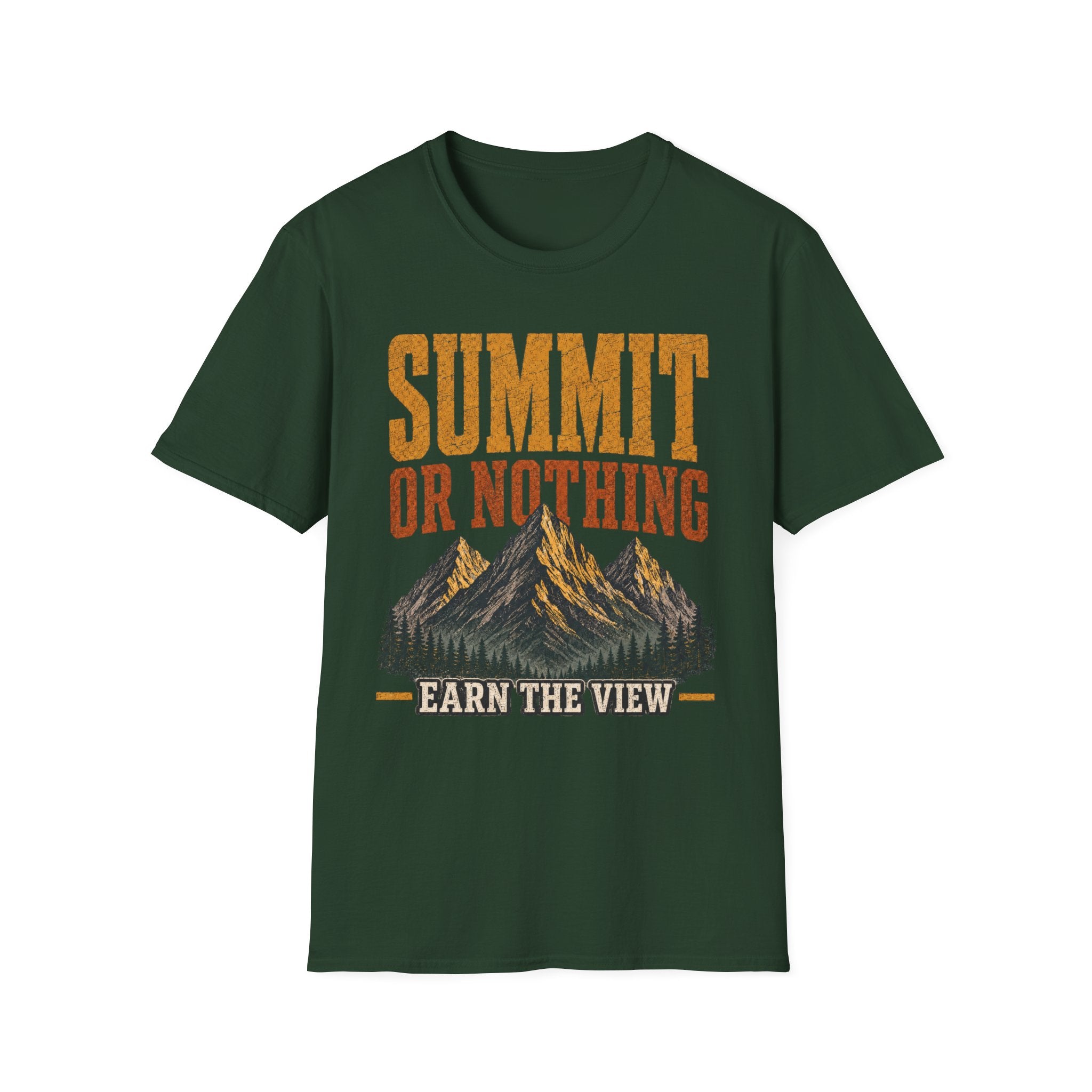 Summit or Nothing / Earn the View - Camping Graphic T-Shirt