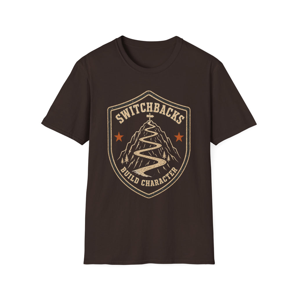 Switchbacks Build Character - Hiking Graphic T-Shirt