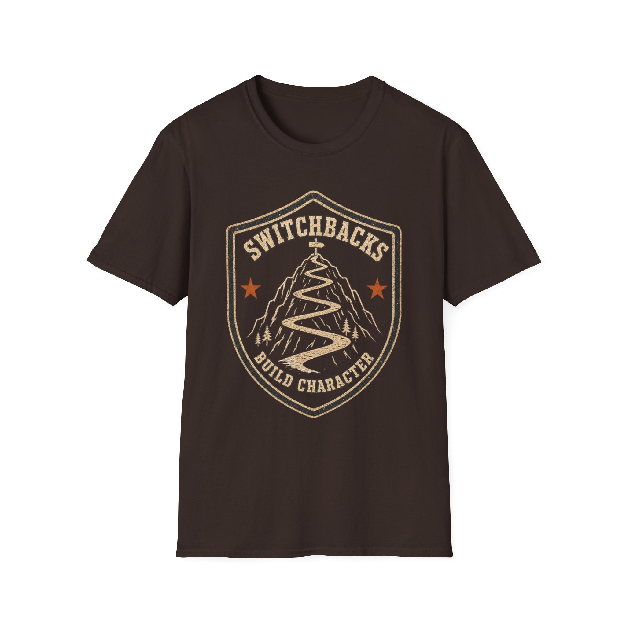 Switchbacks Build Character - Hiking Graphic T-Shirt