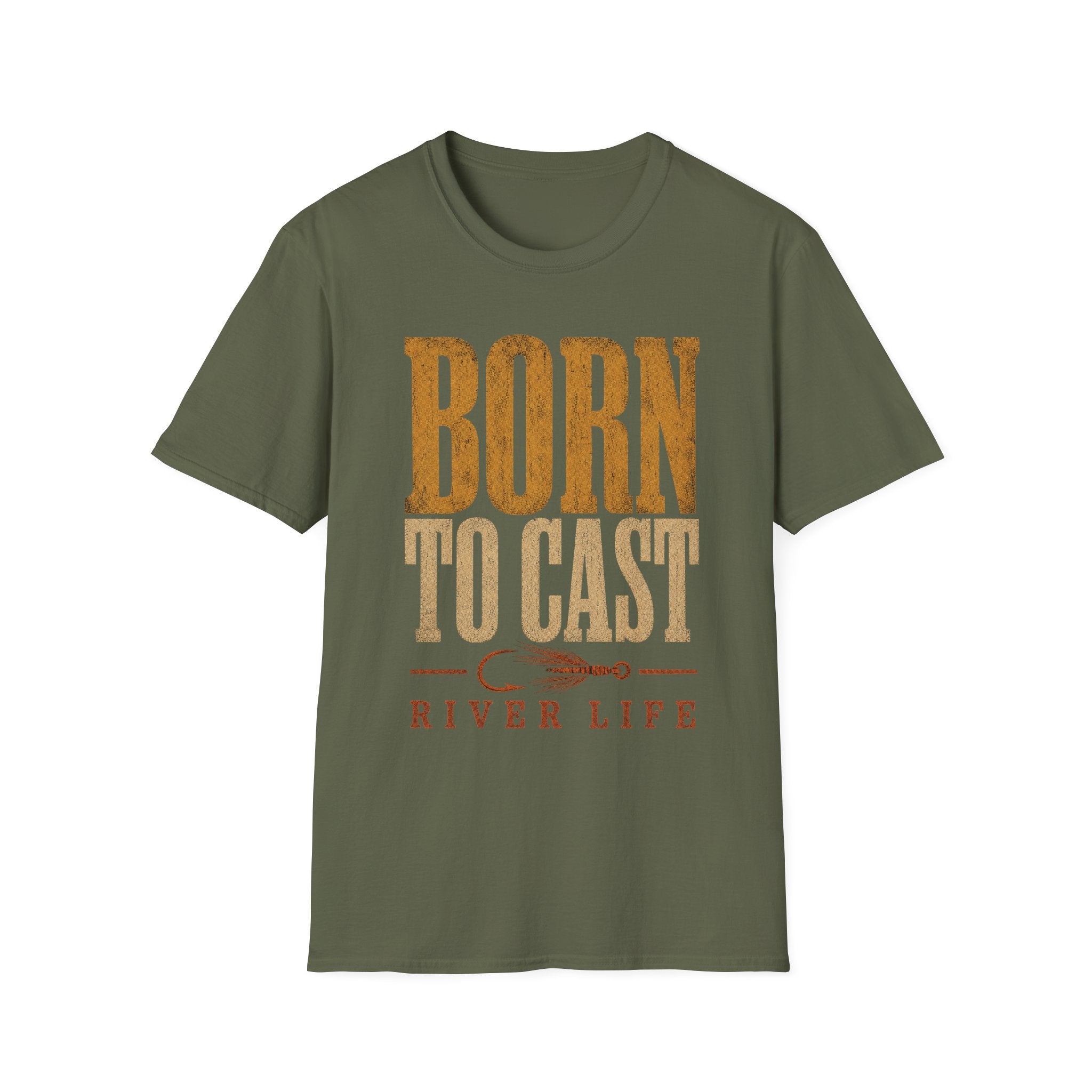Born to Cast - Fishing Graphic T-Shirt