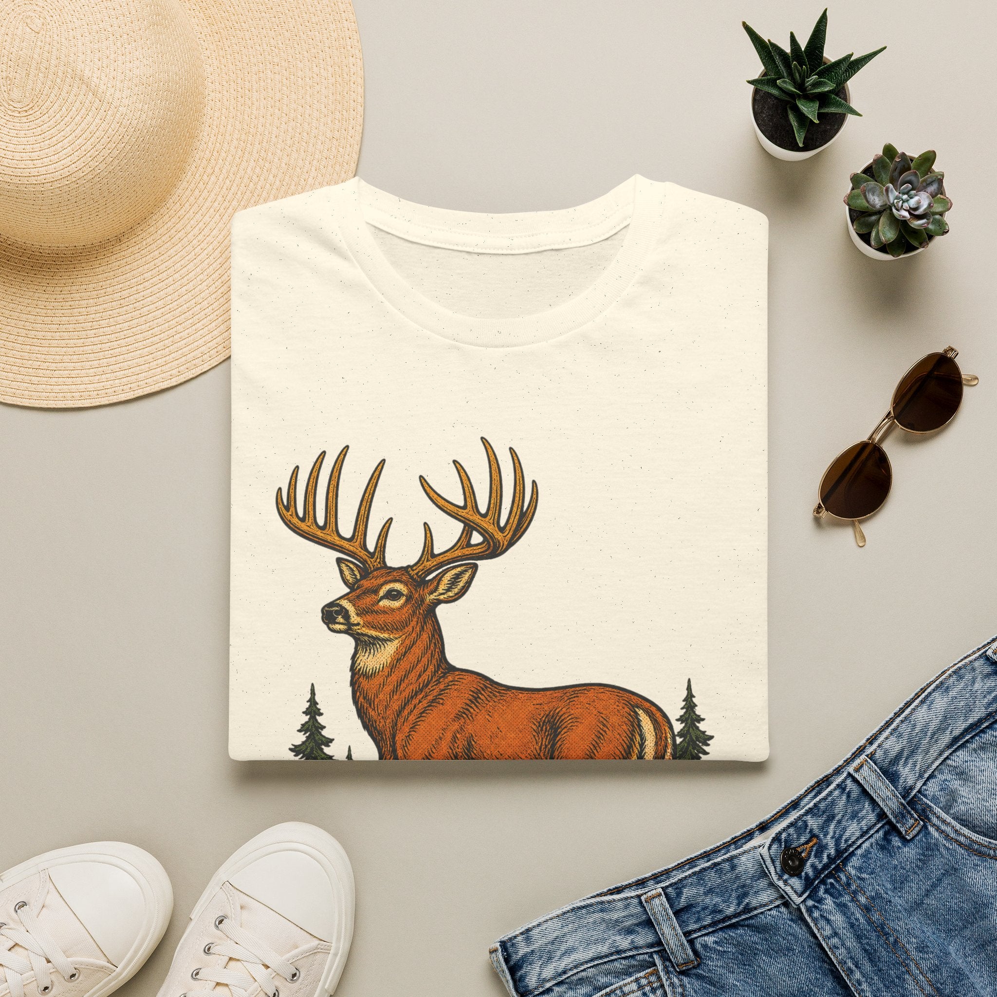 Buck Country / Dawn Patrol - Camping Graphic T-Shirt