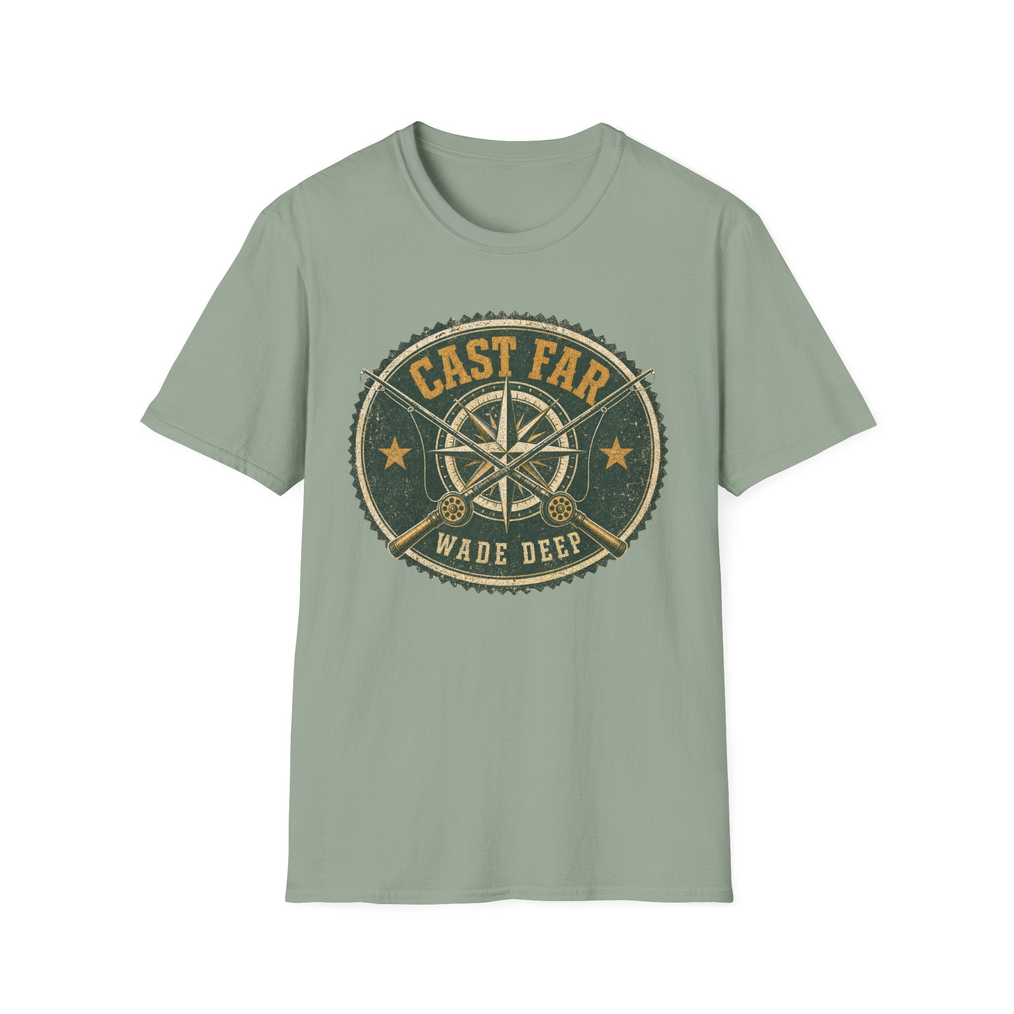 Cast Far - Fishing Graphic T-Shirt