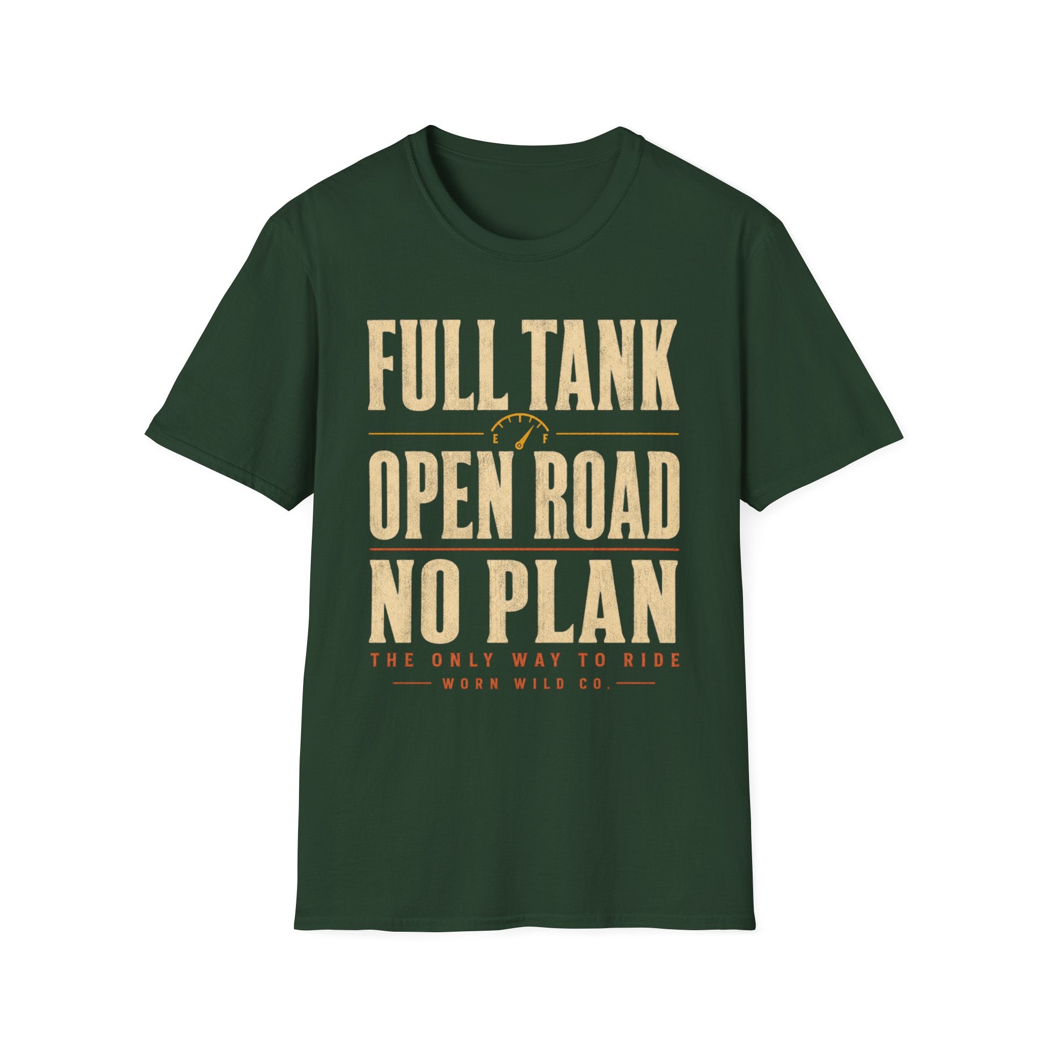 Full Tank, Open Road, No Plan - Motorcycles Graphic T-Shirt