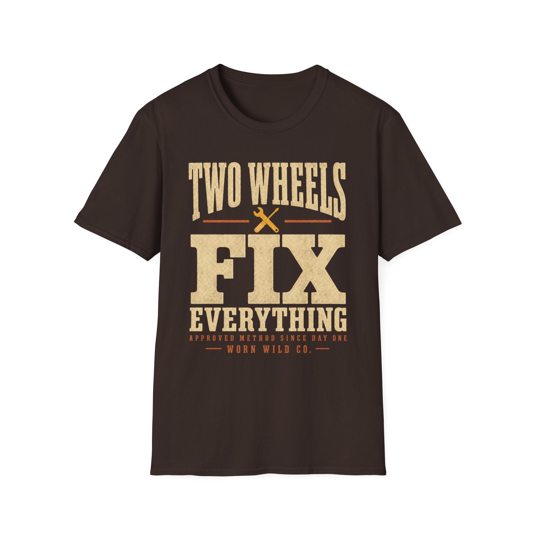 Two Wheels Fix Everything - Motorcycles Graphic T-Shirt