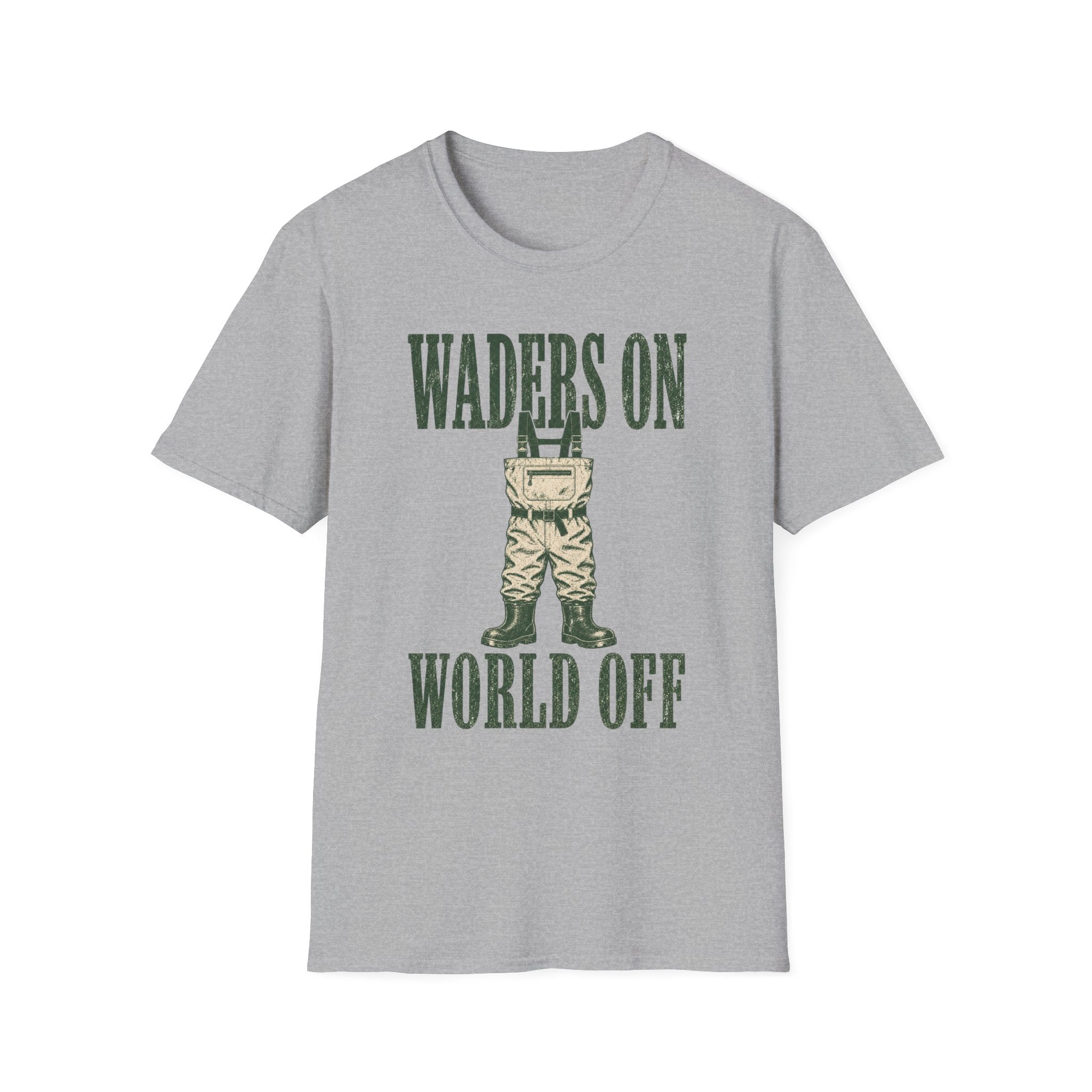 Waders On - Fishing Graphic T-Shirt