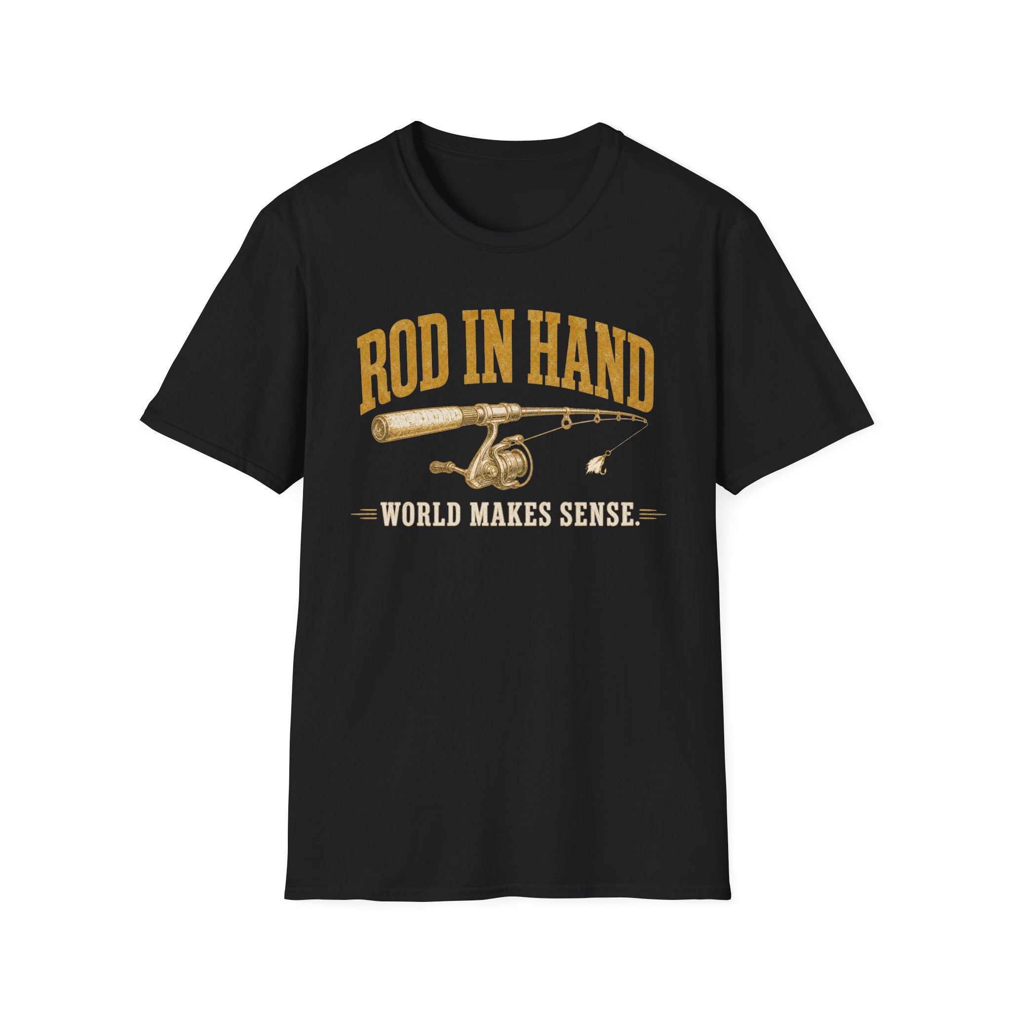 Rod in Hand - Fishing Graphic T-Shirt