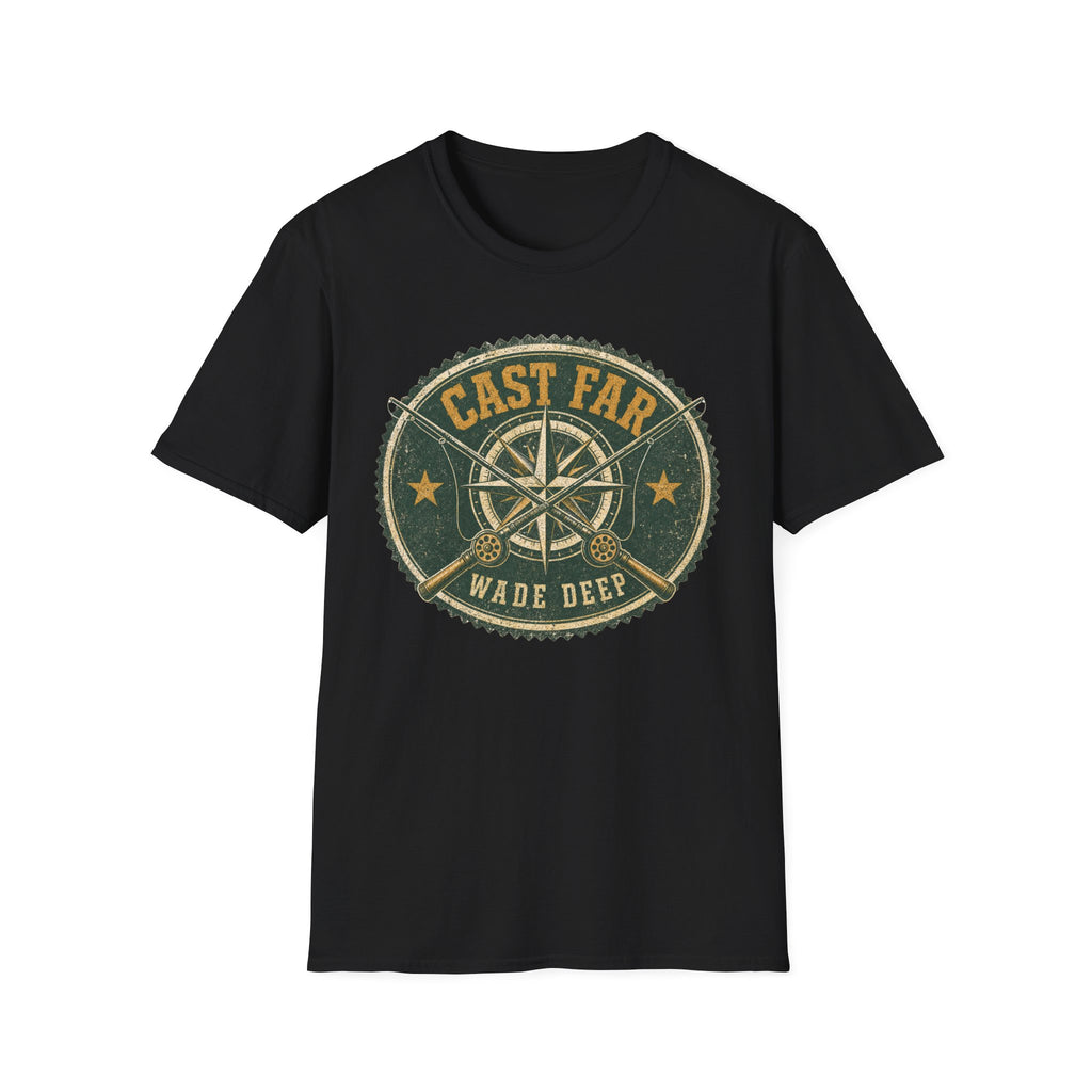 Cast Far - Fishing Graphic T-Shirt