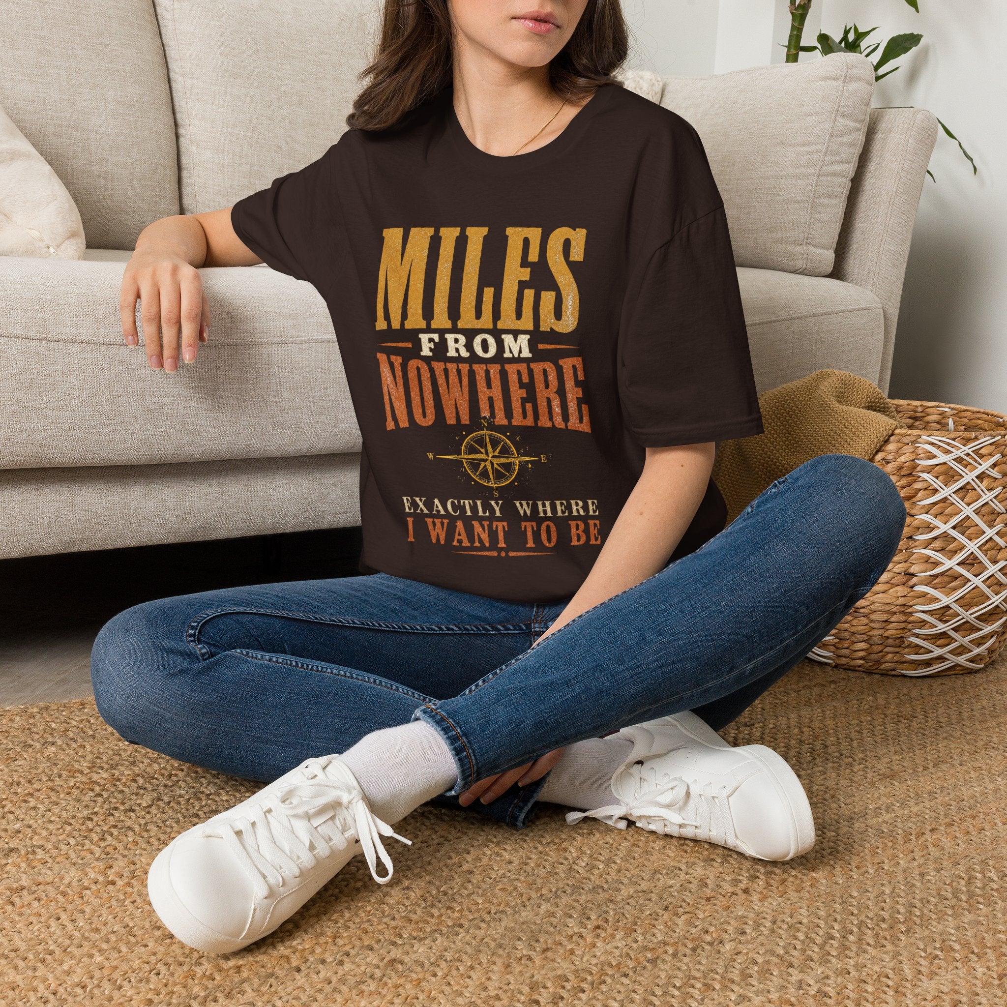 Miles from Nowhere - Camping Graphic T-Shirt