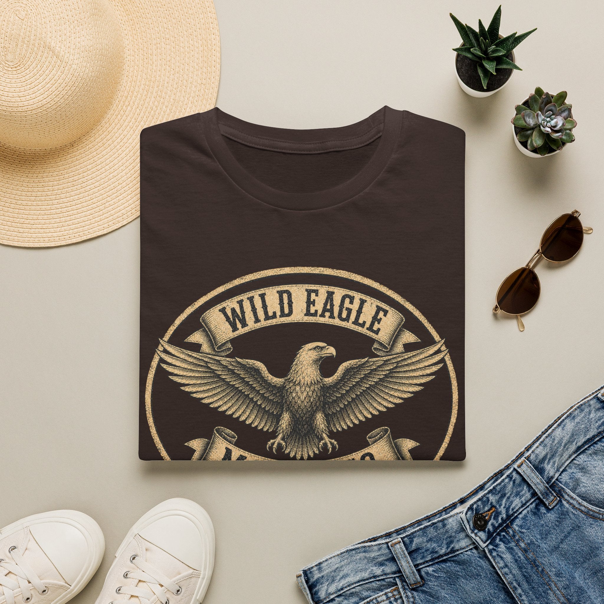 Wild Eagle Motor Co. - Motorcycles Graphic T-Shirt