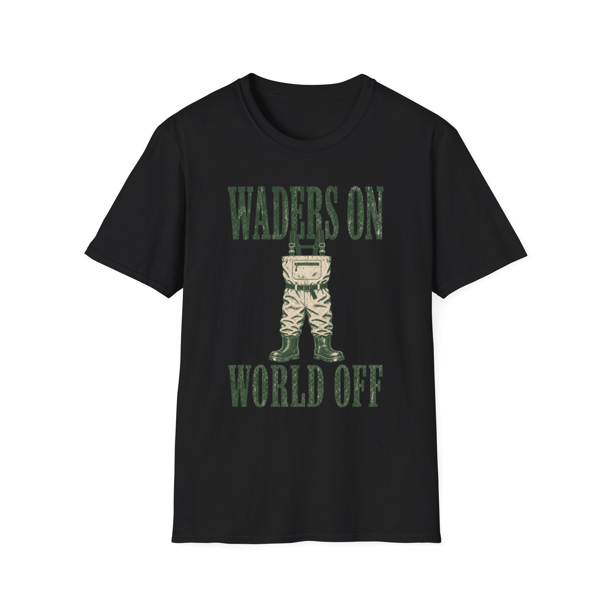 Waders On - Fishing Graphic T-Shirt