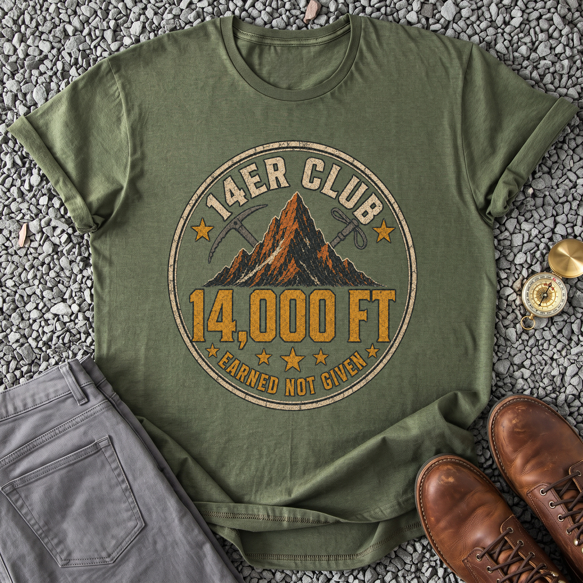 14er Club - Military Green