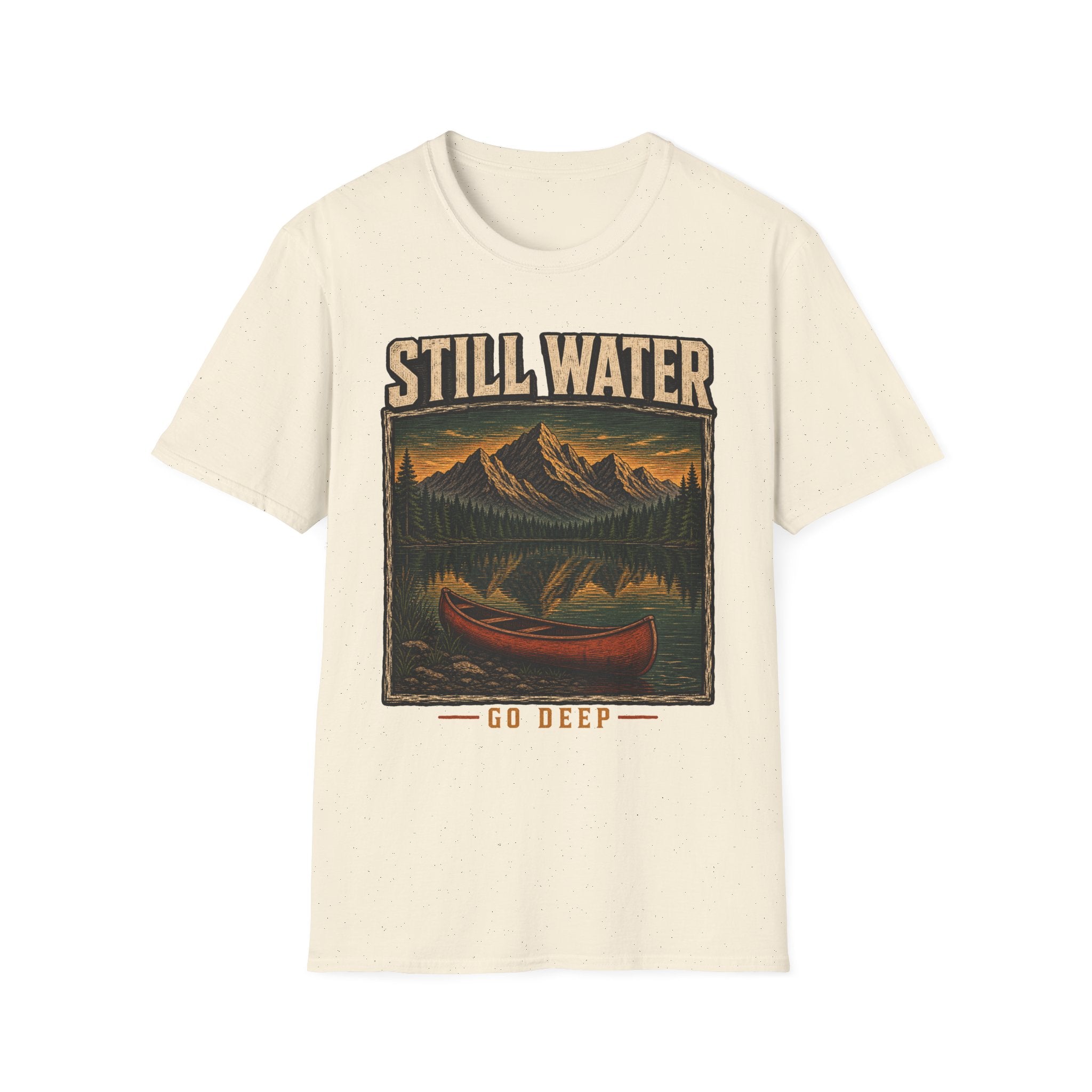 Still Water / Go Deep - Camping Graphic T-Shirt