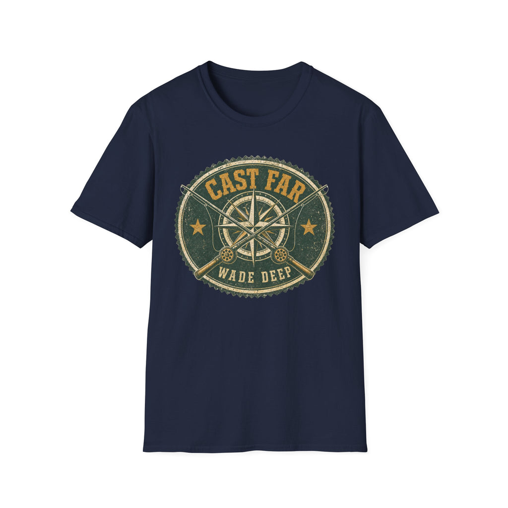 Cast Far - Fishing Graphic T-Shirt