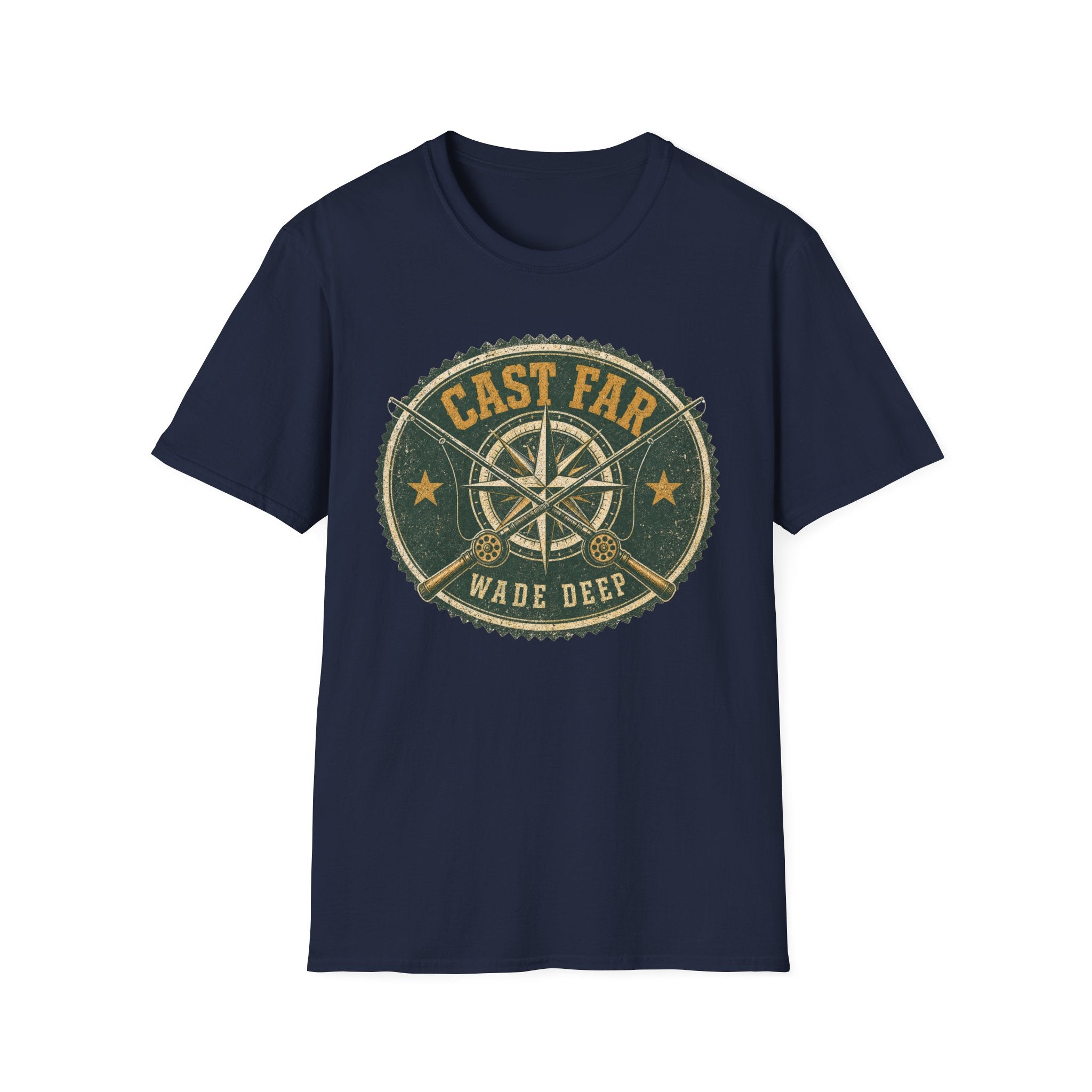 Cast Far - Fishing Graphic T-Shirt