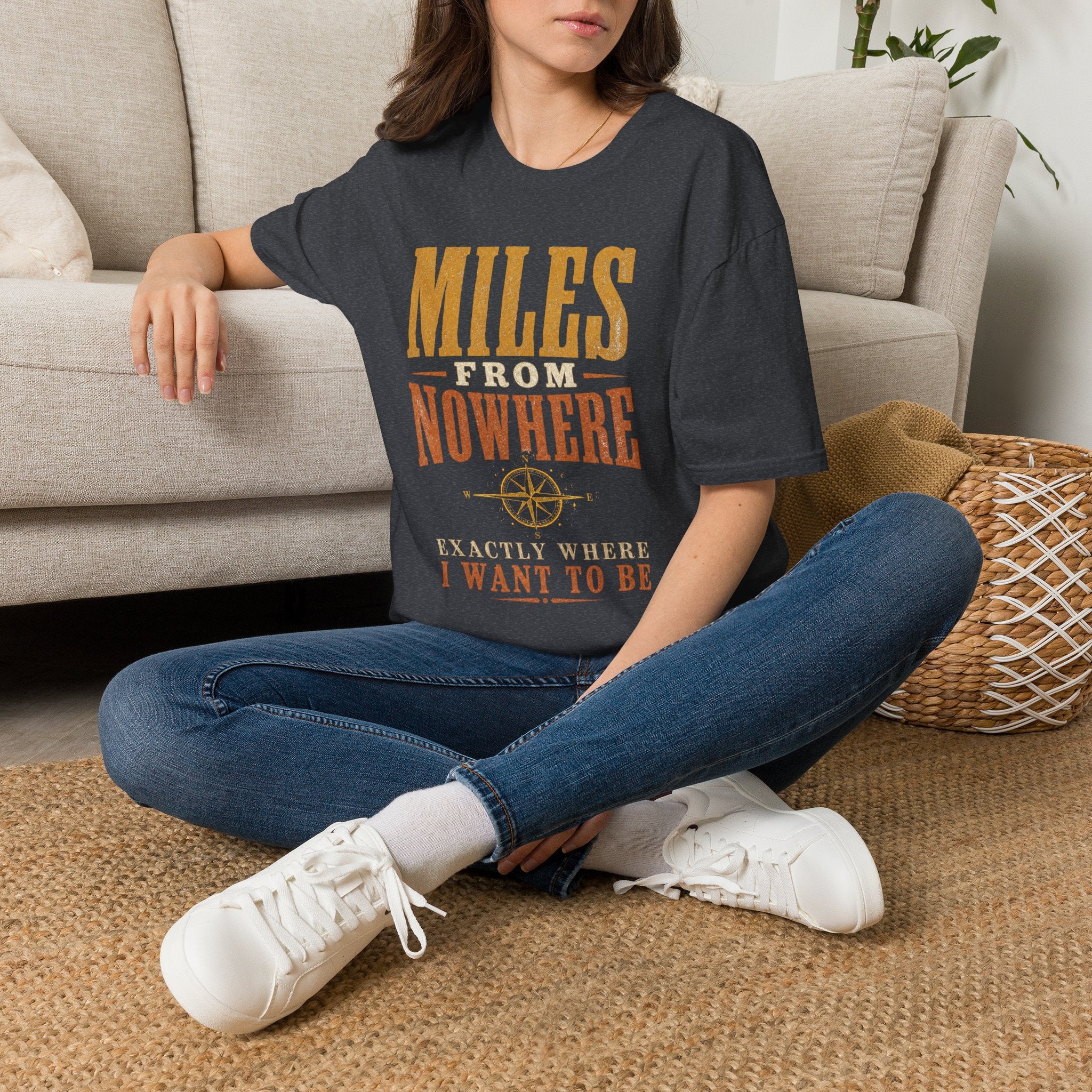 Miles from Nowhere - Camping Graphic T-Shirt