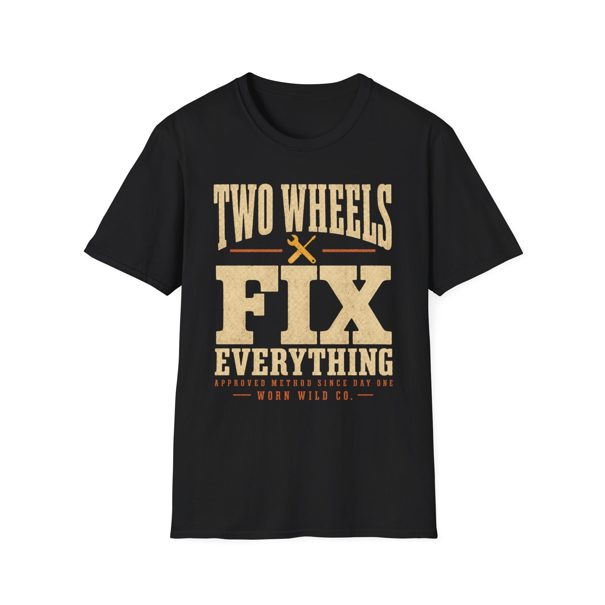 Two Wheels Fix Everything - Motorcycles Graphic T-Shirt
