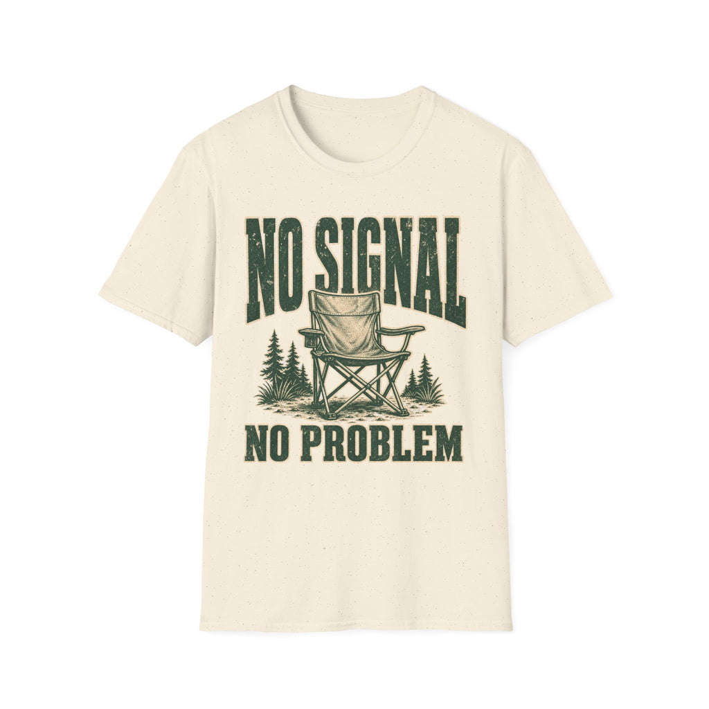 No Signal No Problem - Camping Graphic T-Shirt