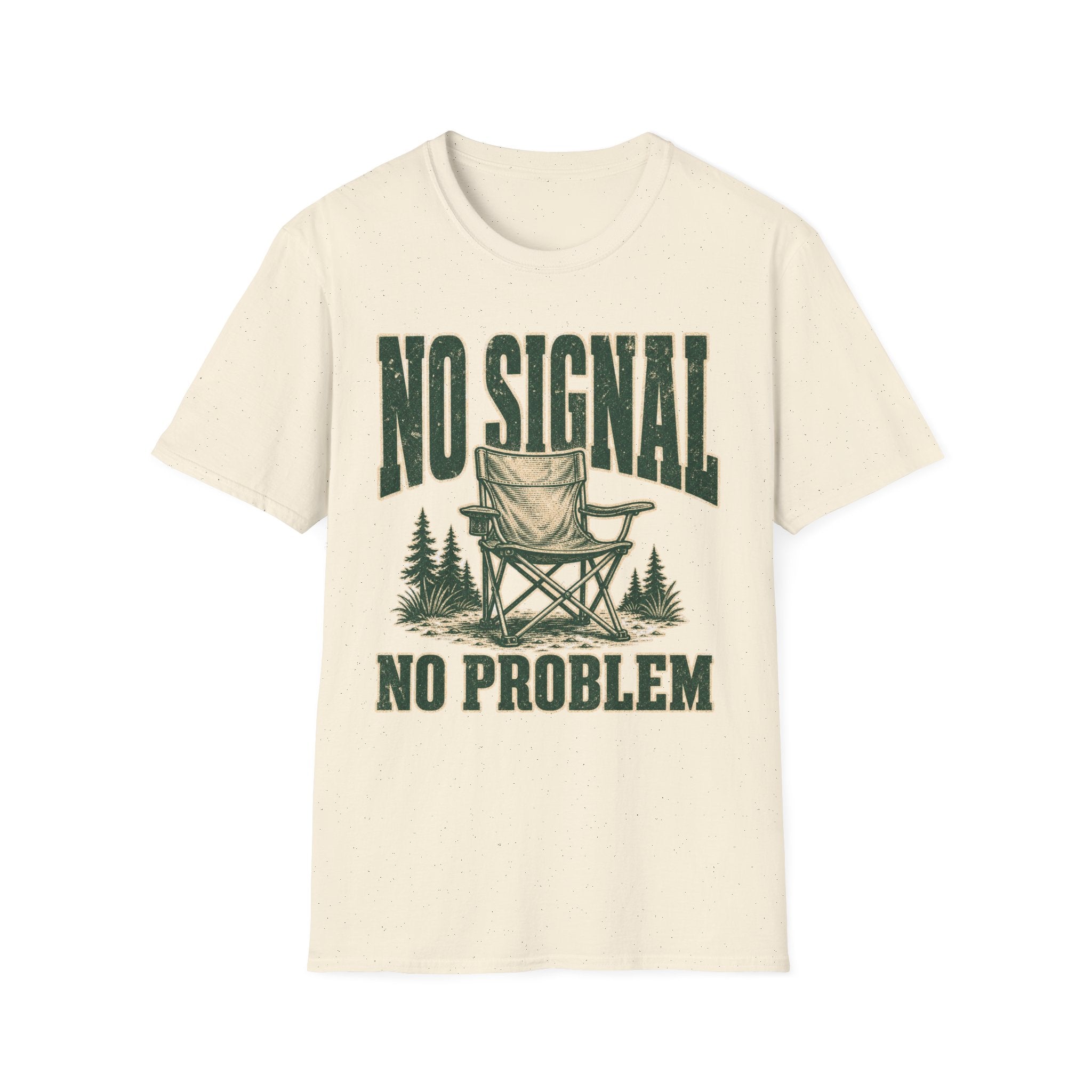 No Signal No Problem - Camping Graphic T-Shirt