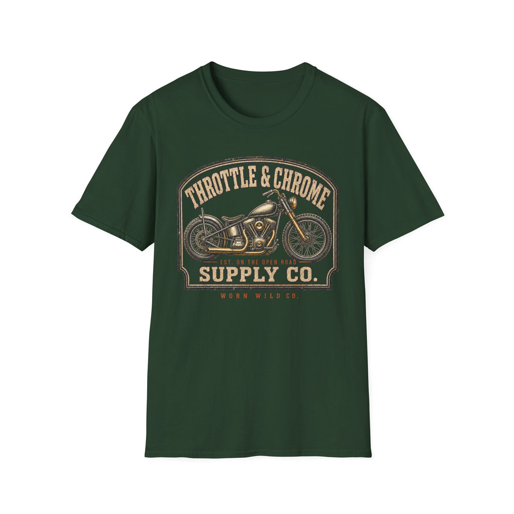 Throttle & Chrome - Motorcycles Graphic T-Shirt