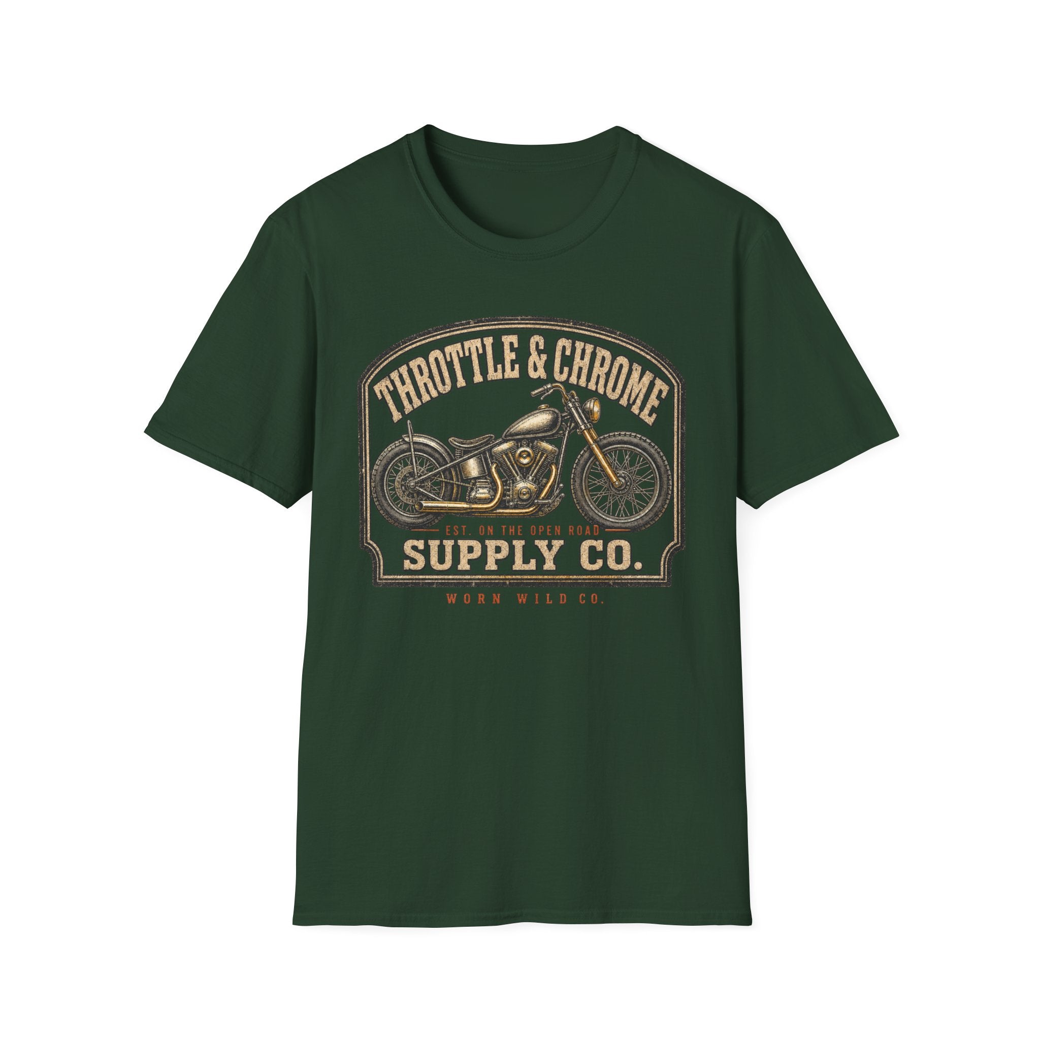 Throttle & Chrome - Motorcycles Graphic T-Shirt