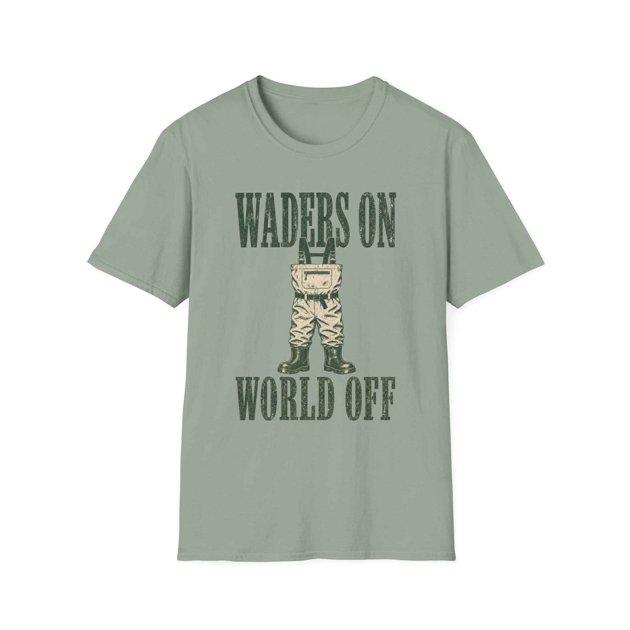 Waders On - Fishing Graphic T-Shirt