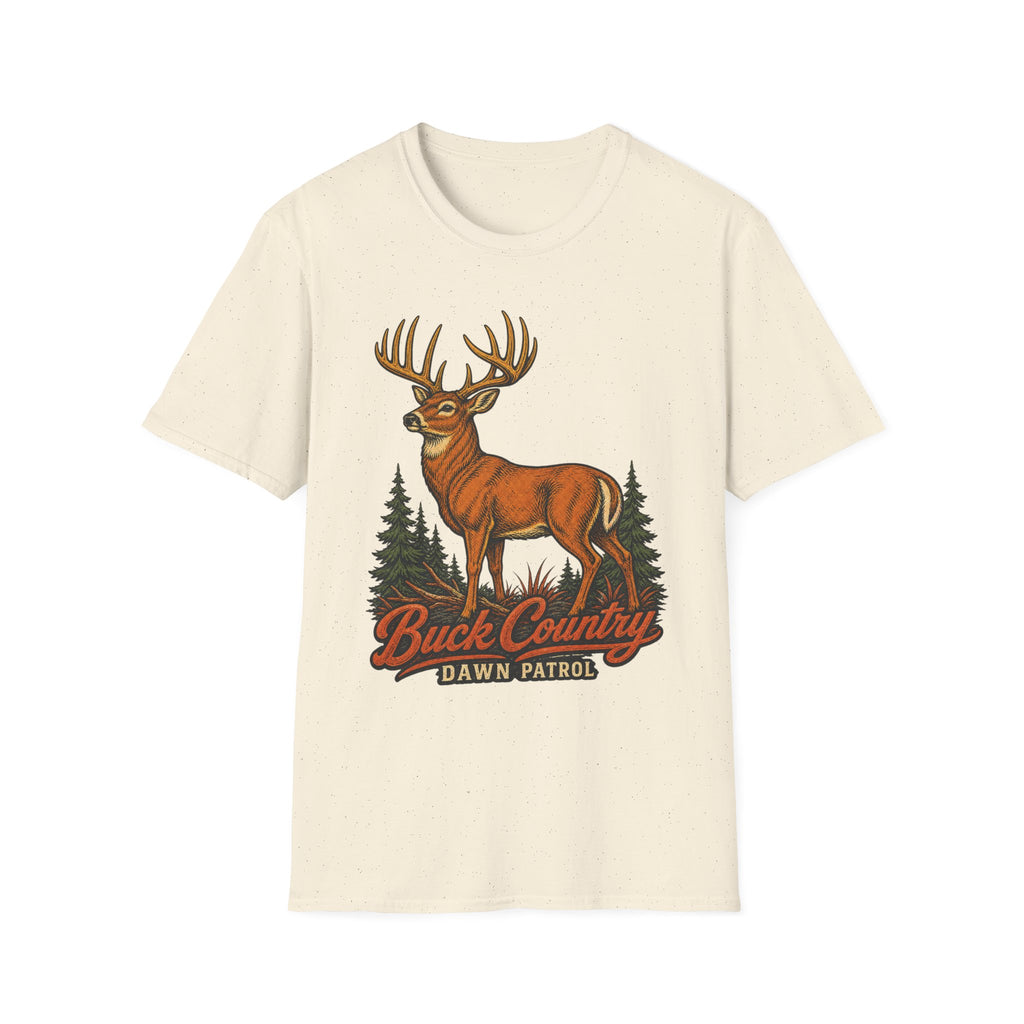 Buck Country / Dawn Patrol - Camping Graphic T-Shirt