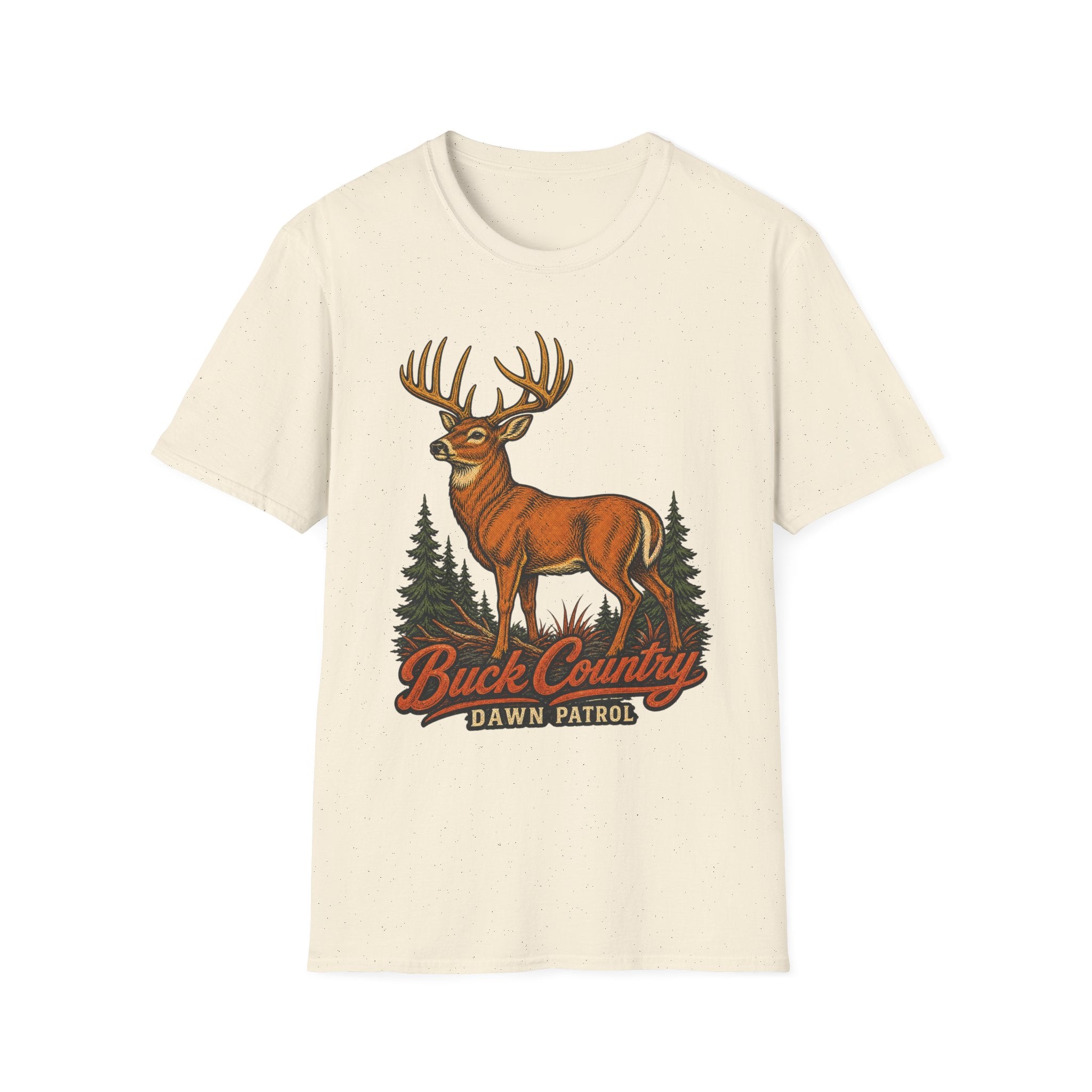 Buck Country / Dawn Patrol - Camping Graphic T-Shirt