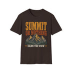 Summit or Nothing / Earn the View - Camping Graphic T-Shirt