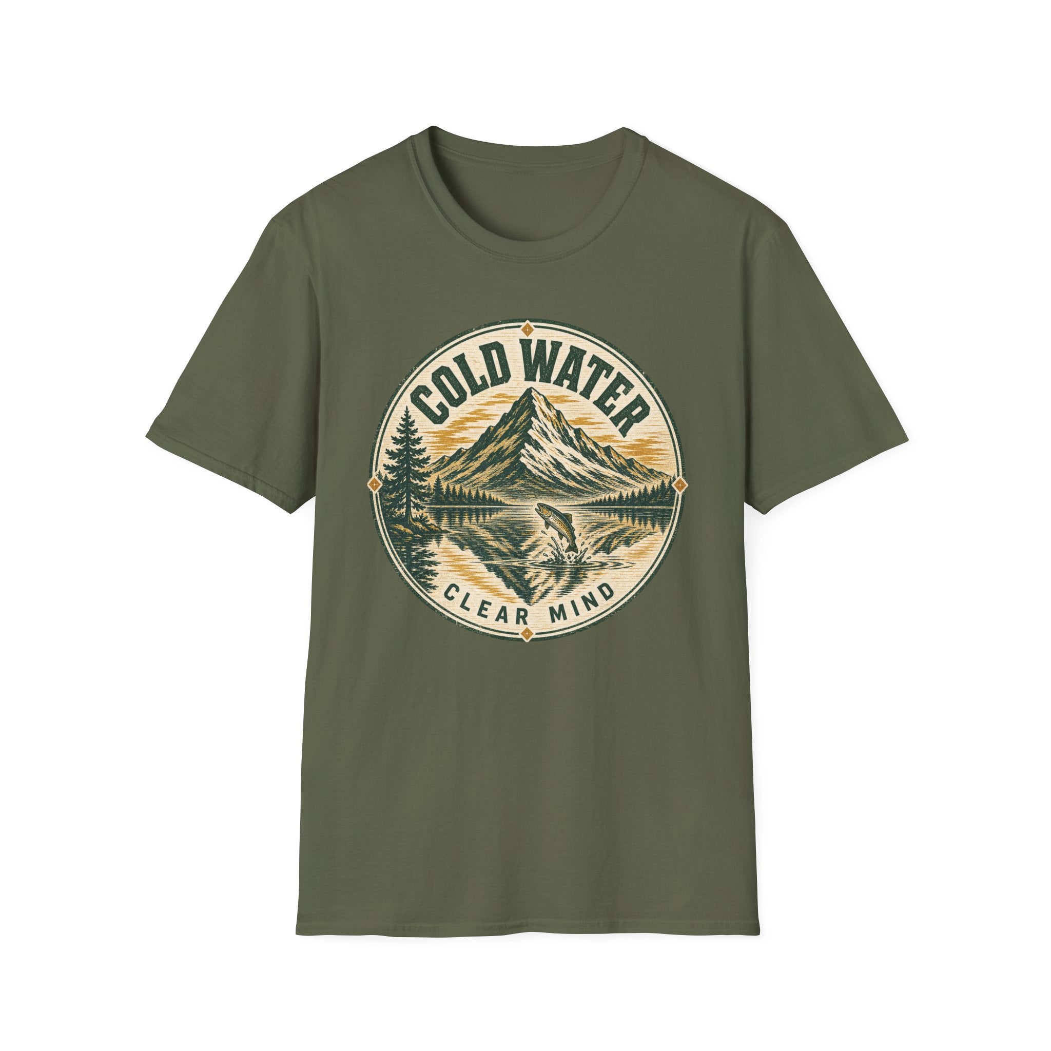 Cold Water - Fishing Graphic T-Shirt