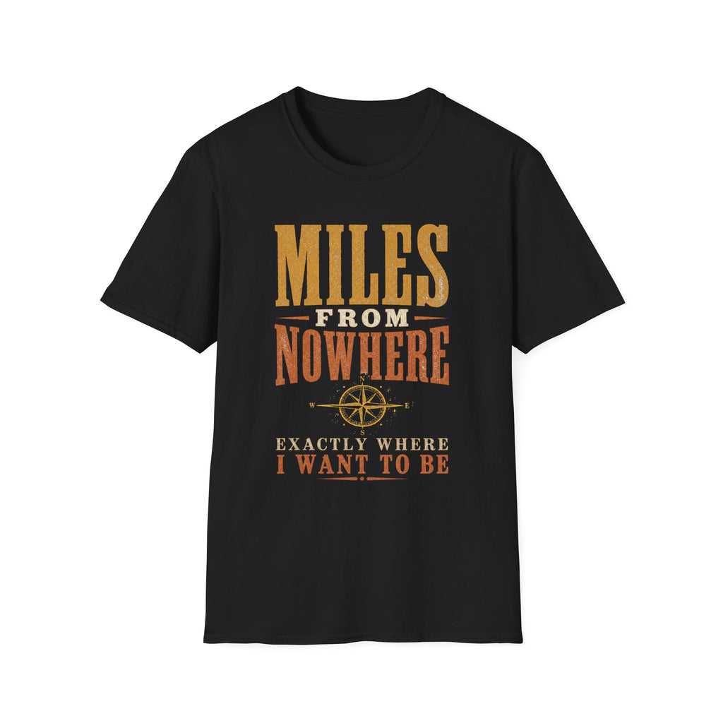 Miles from Nowhere - Camping Graphic T-Shirt