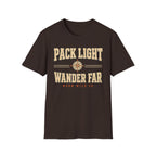 Pack Light Wander Far - Hiking Graphic T-Shirt