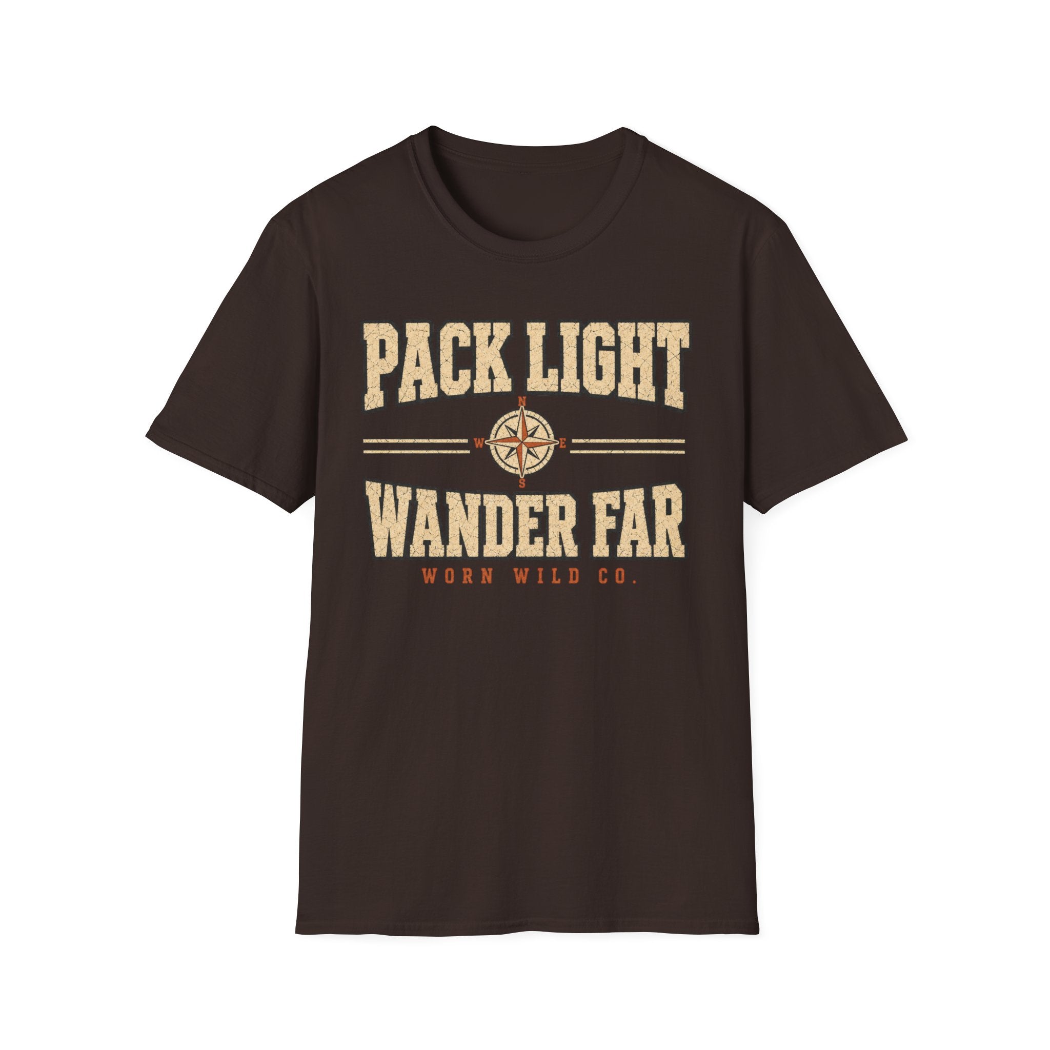 Pack Light Wander Far - Hiking Graphic T-Shirt