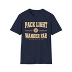 Pack Light Wander Far - Hiking Graphic T-Shirt