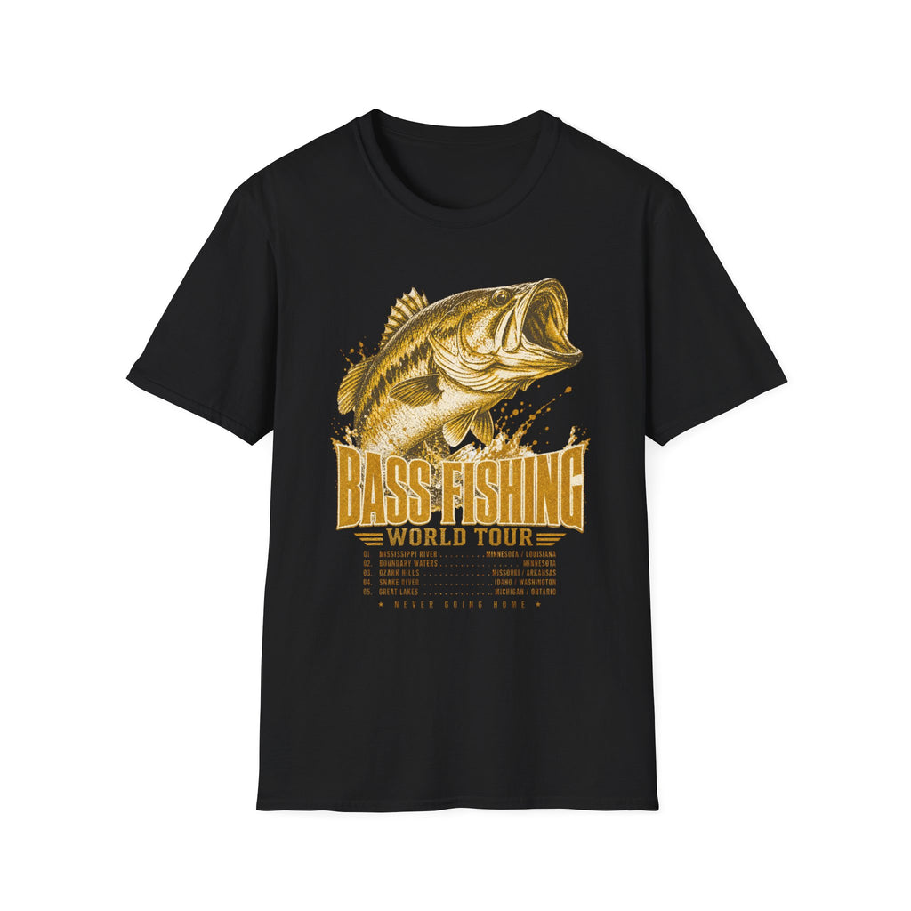 Bass Fishing World Tour - Fishing Graphic T-Shirt